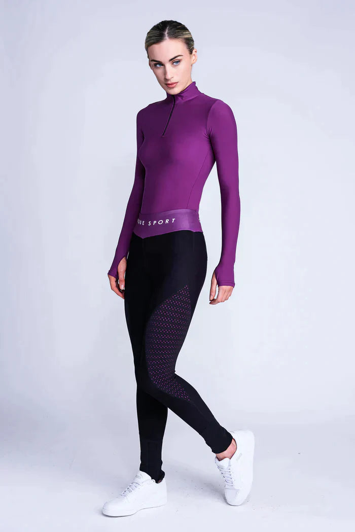 Empower On-Ice Leggings in Berry