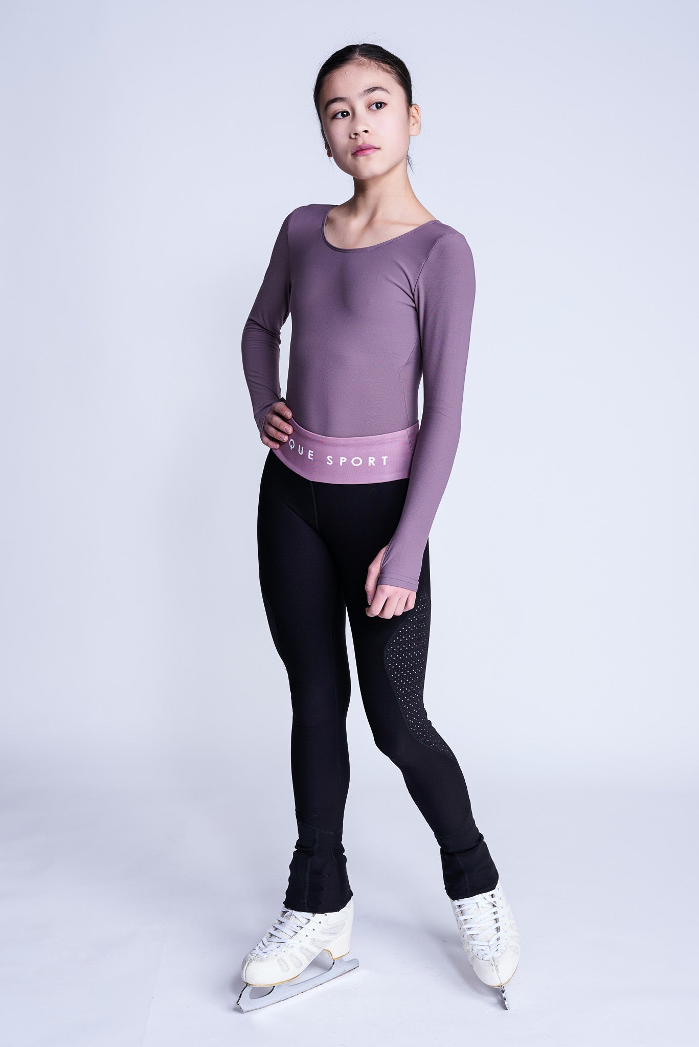 Empower Langsleeve Leotard in Nerts