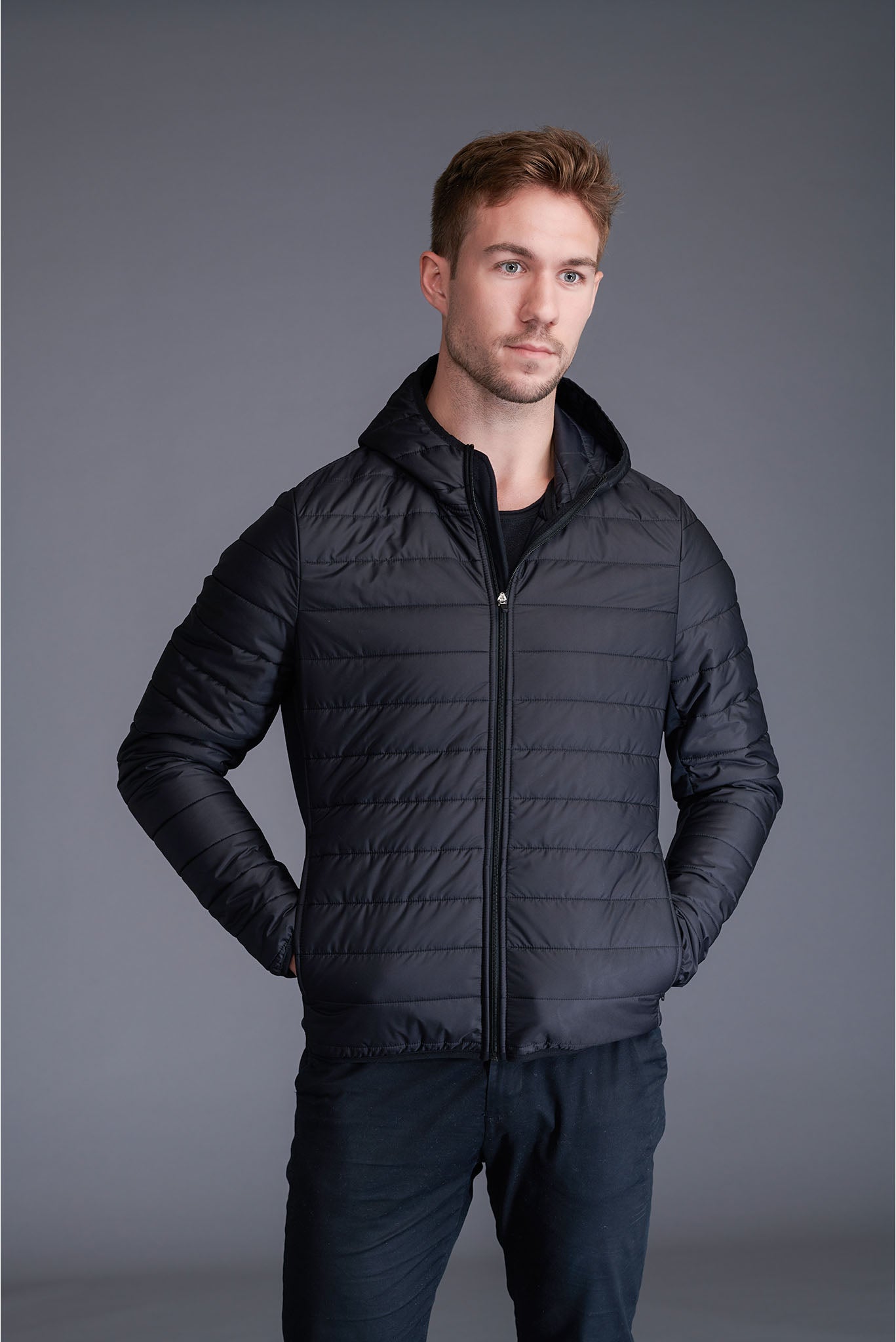 Train to Win Hooded Coat Mens