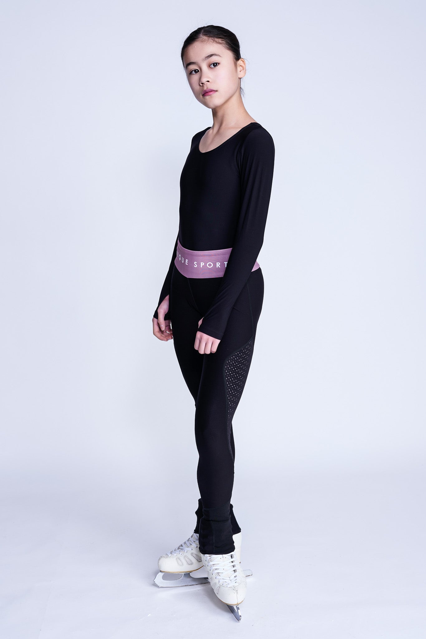 Empower Langsleeve Leotard in Zwart