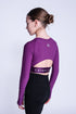 Empower Long-Sleeve Crop in Berry