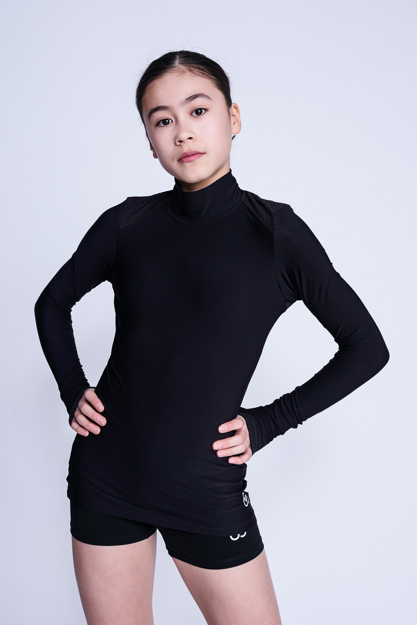 Passion Long-Sleeve Top in Black