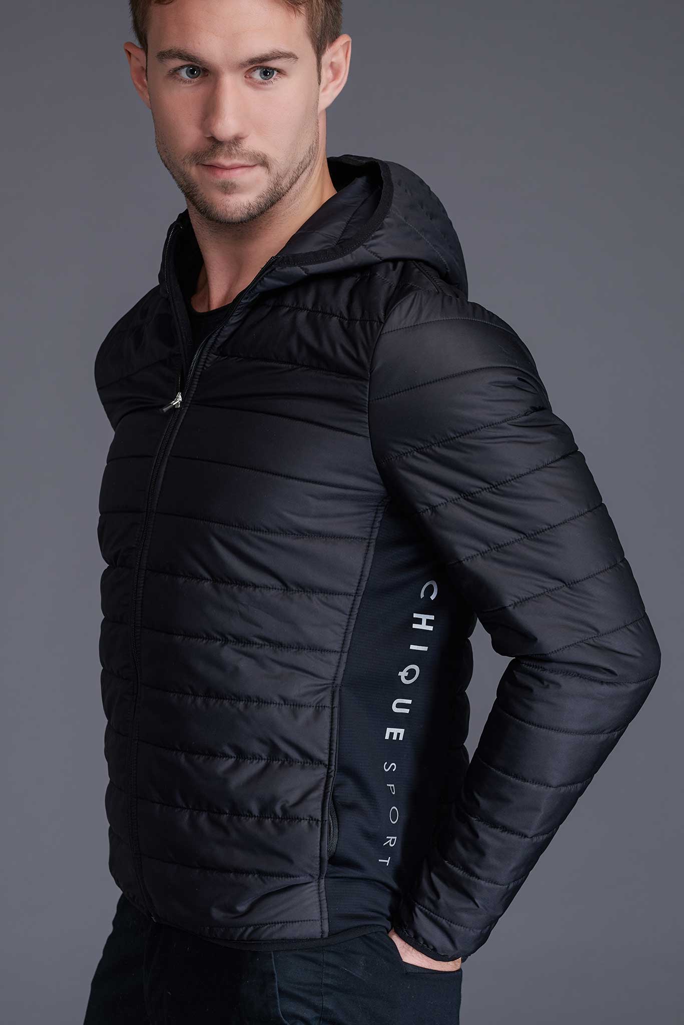 Train to Win Hooded Coat Mens