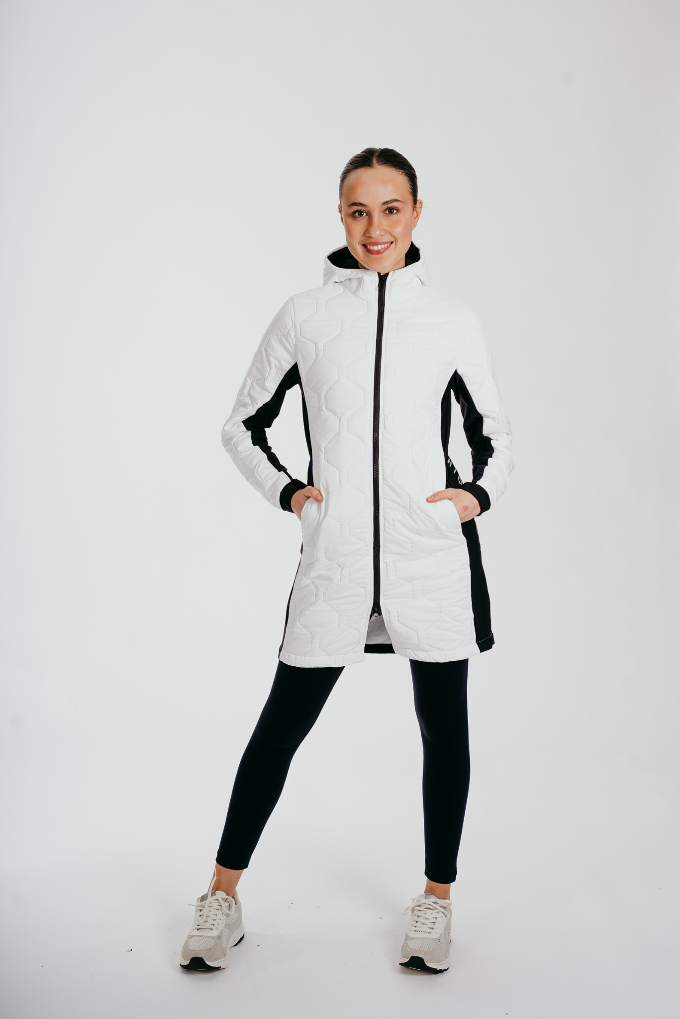 Prepare To Win Long-line Coat In White