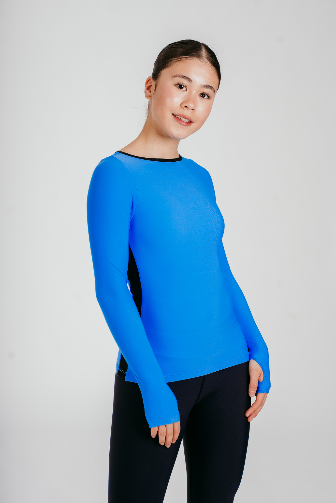 Phoenix Long Sleeve Top in Azure