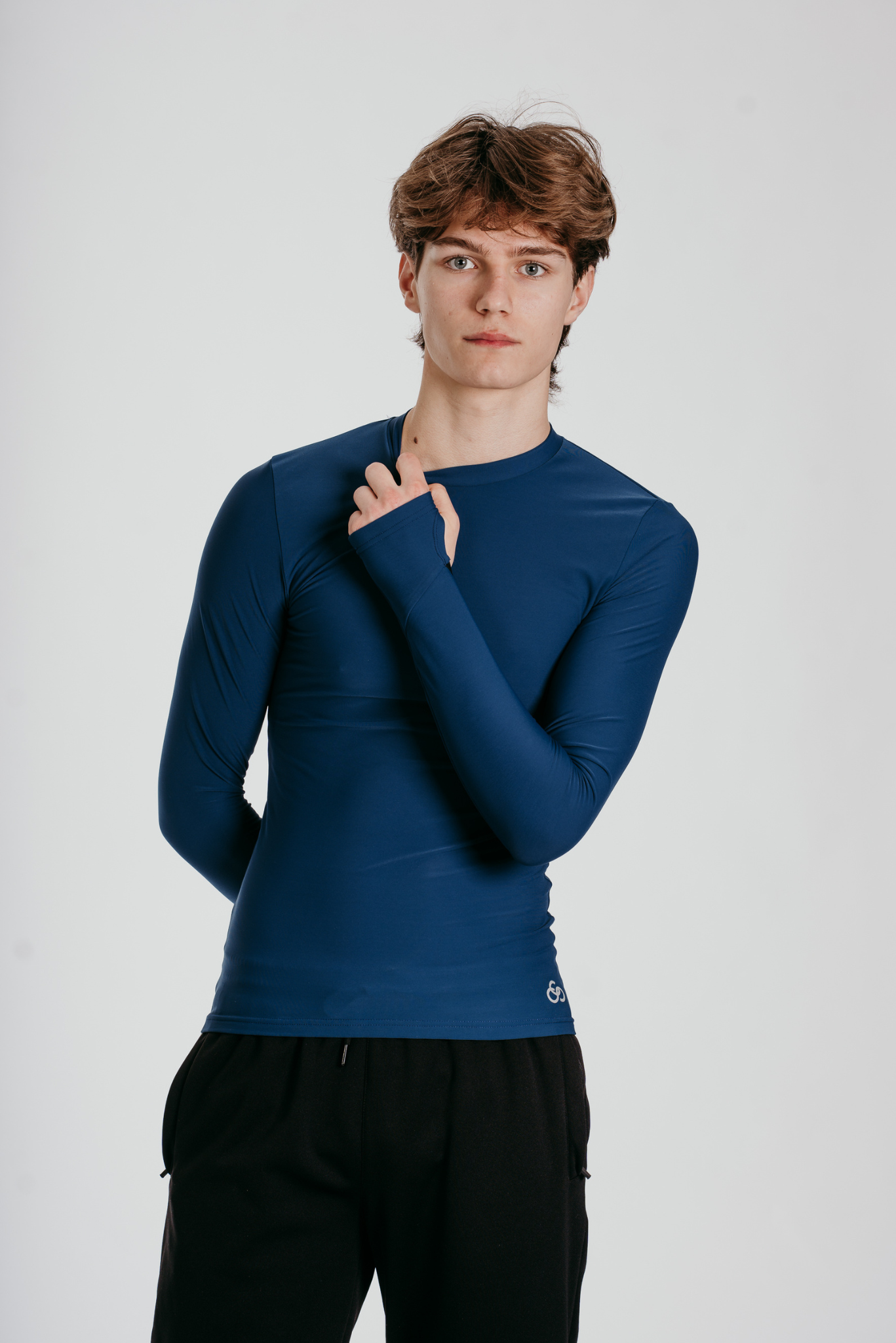 Power Long-Sleeve Top in Electric