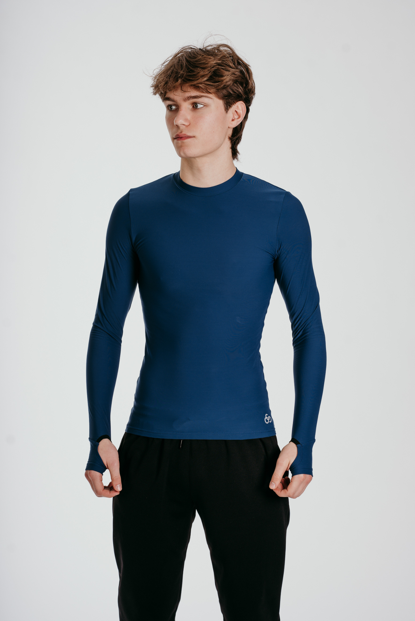 Power Long-Sleeve Top in Electric