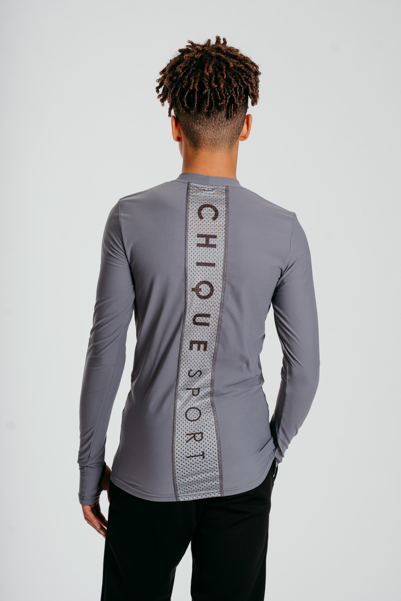 Power Long-sleeve Top in Ash