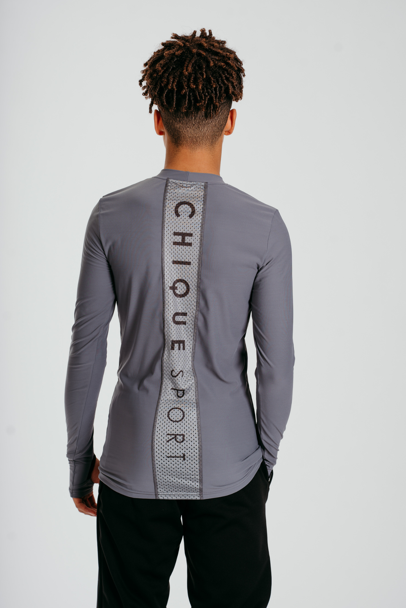 Power Long-sleeve Top in Ash