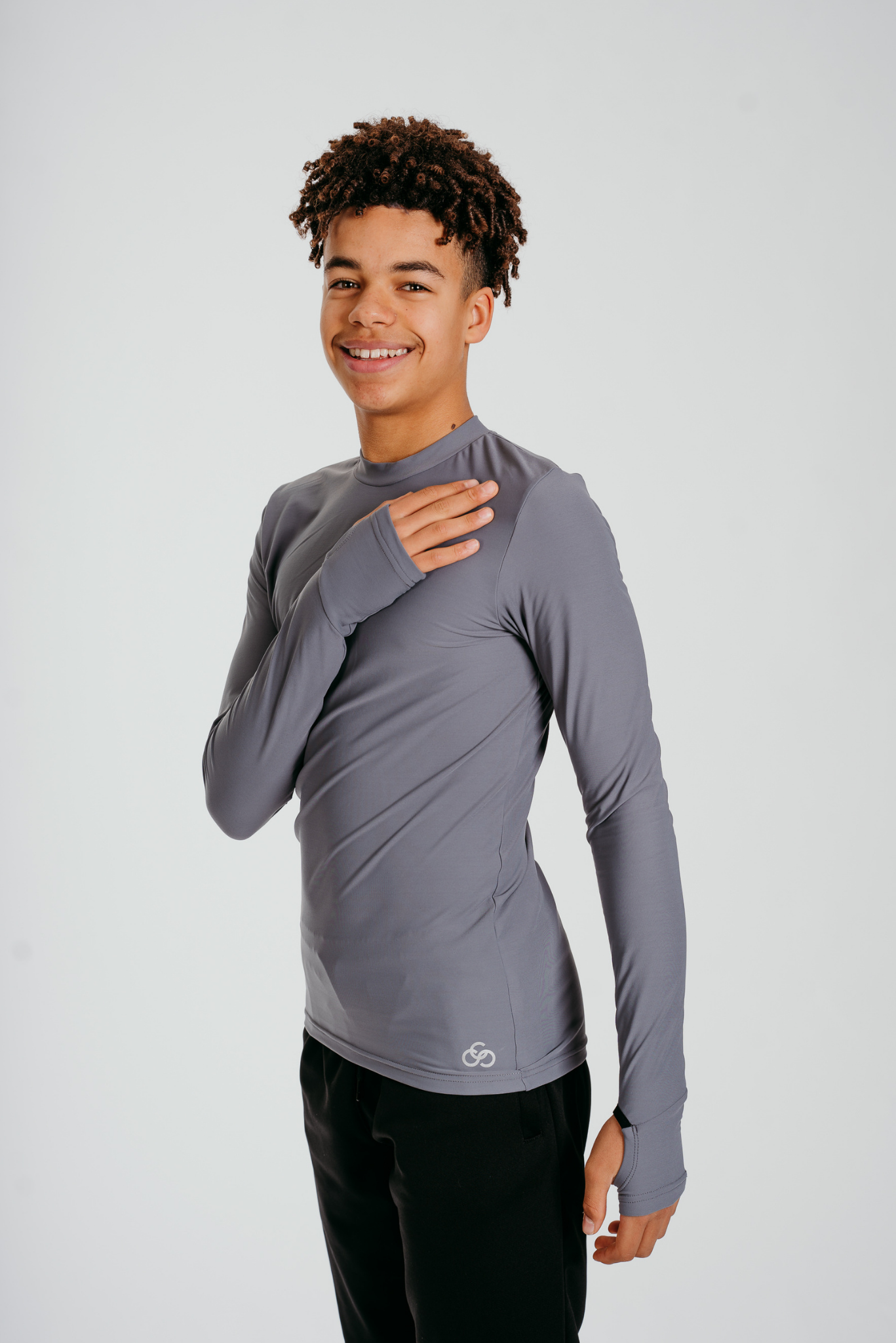 Power Long-sleeve Top in Ash