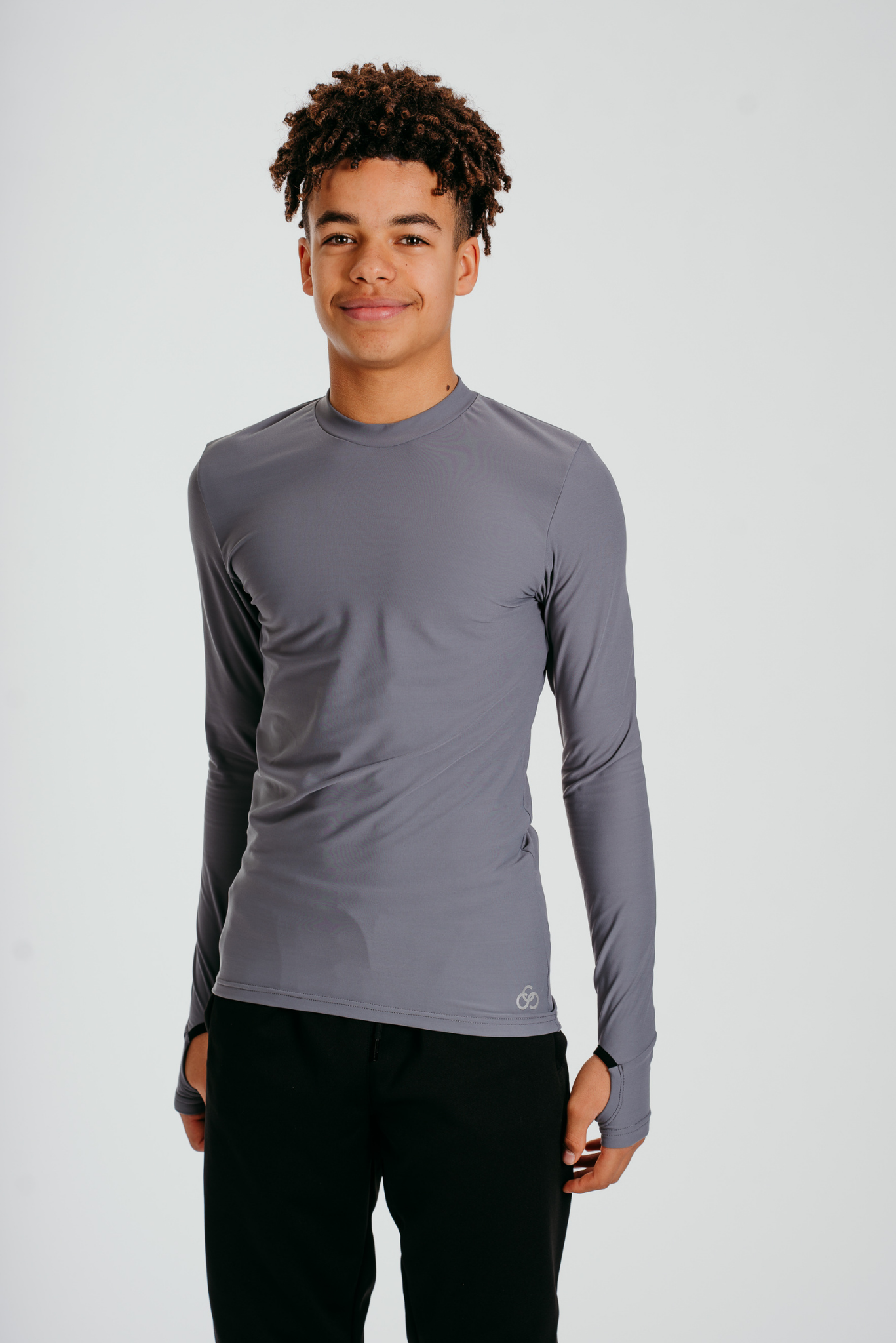 Power Long-sleeve Top in Ash