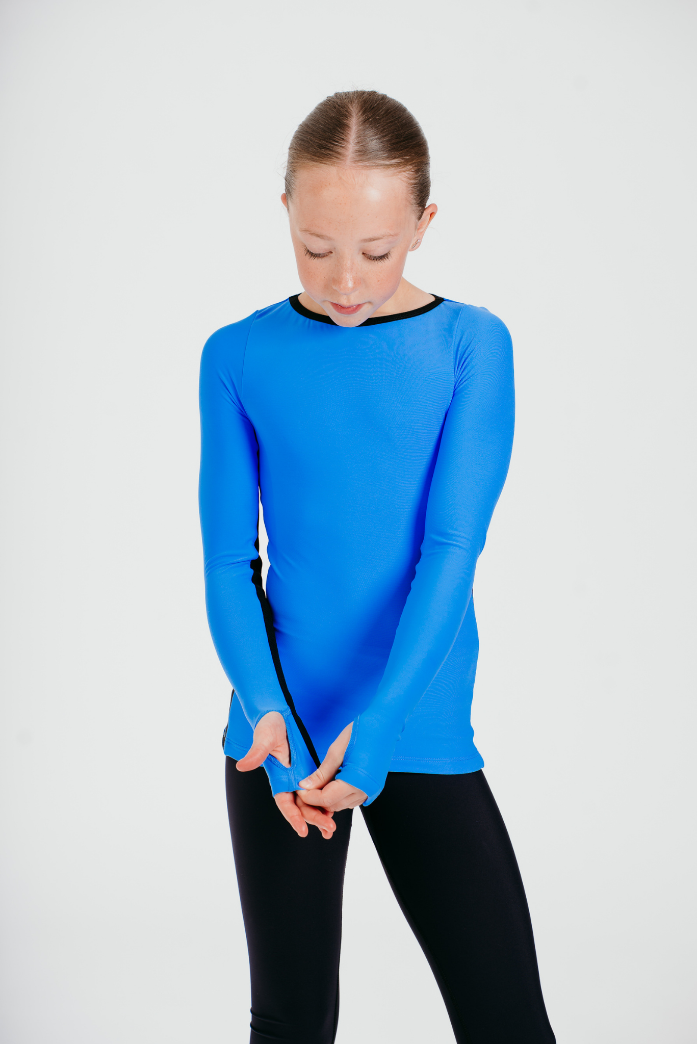 Phoenix Long Sleeve Top in Azure