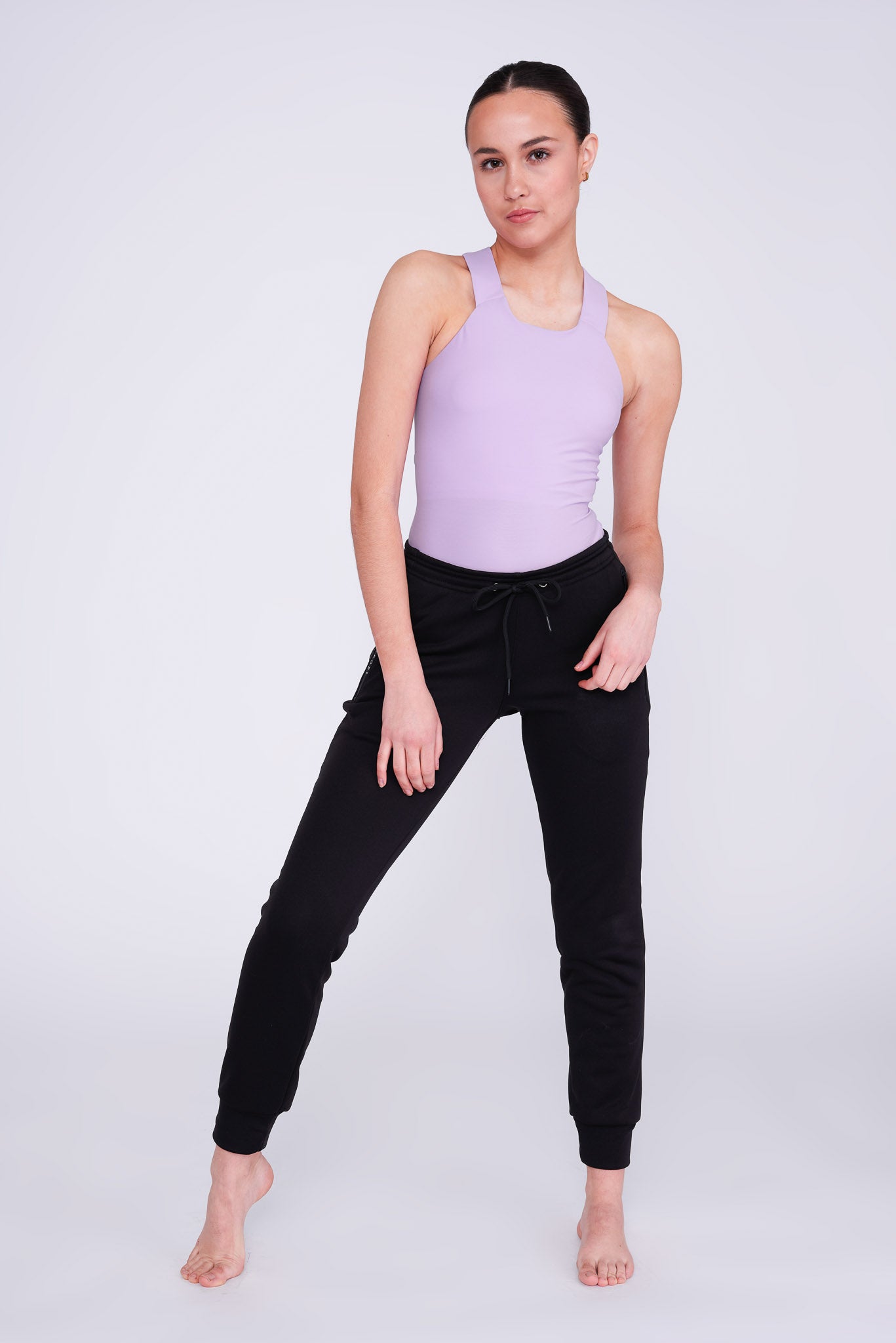 Empower Sleeveless Leotard in Amethyst