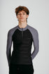 Empower Padded Half-Zip Top Mens in Ash