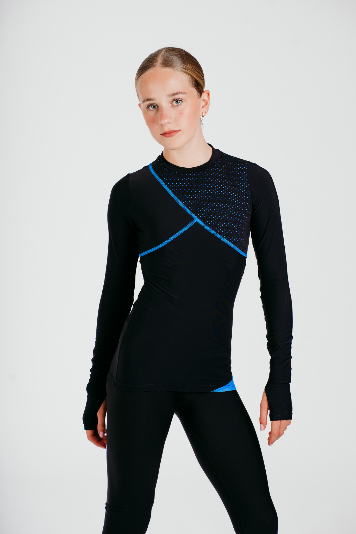 Desire Long-Sleeve Top in Azure