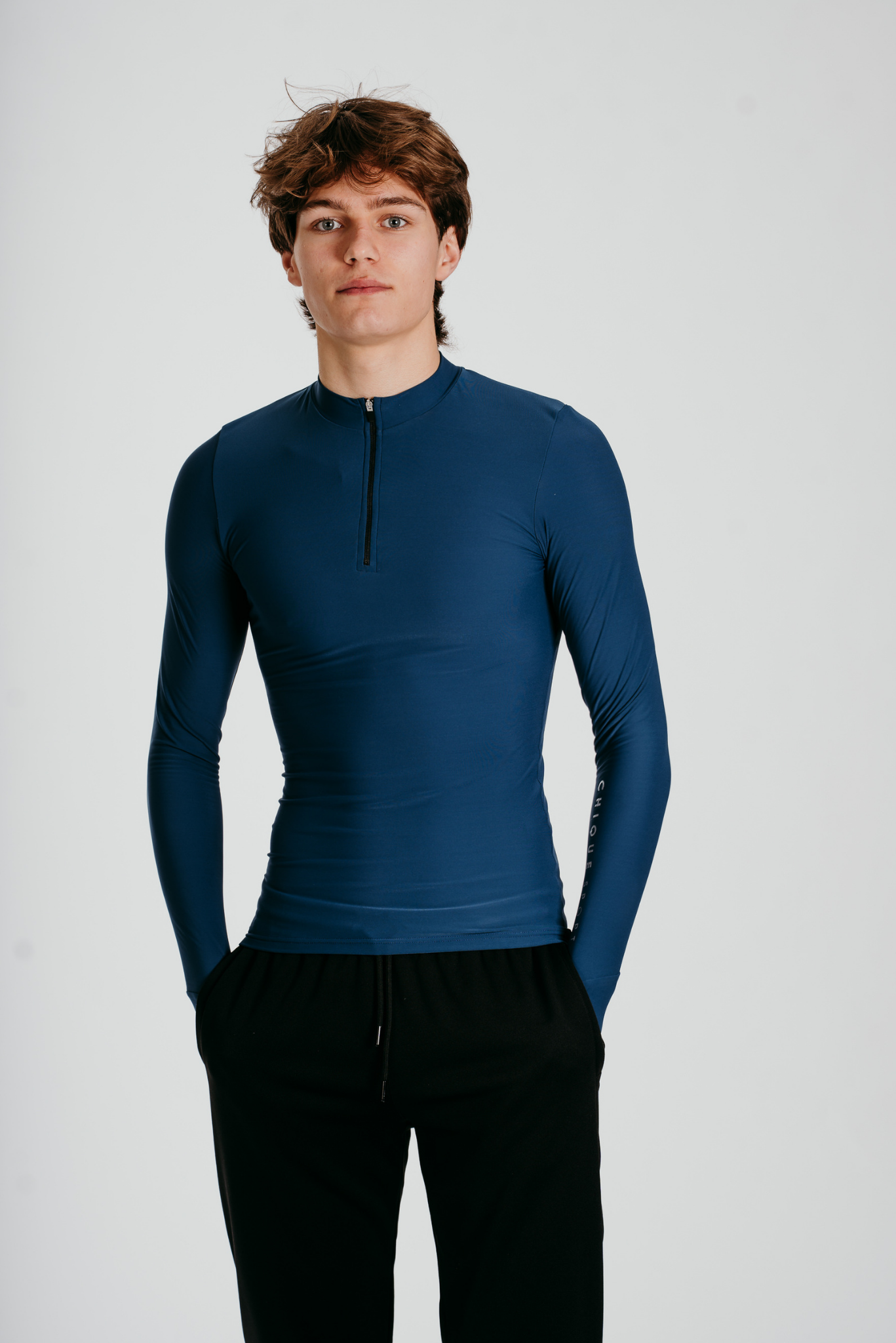 Power Half-Zip Top in Electric