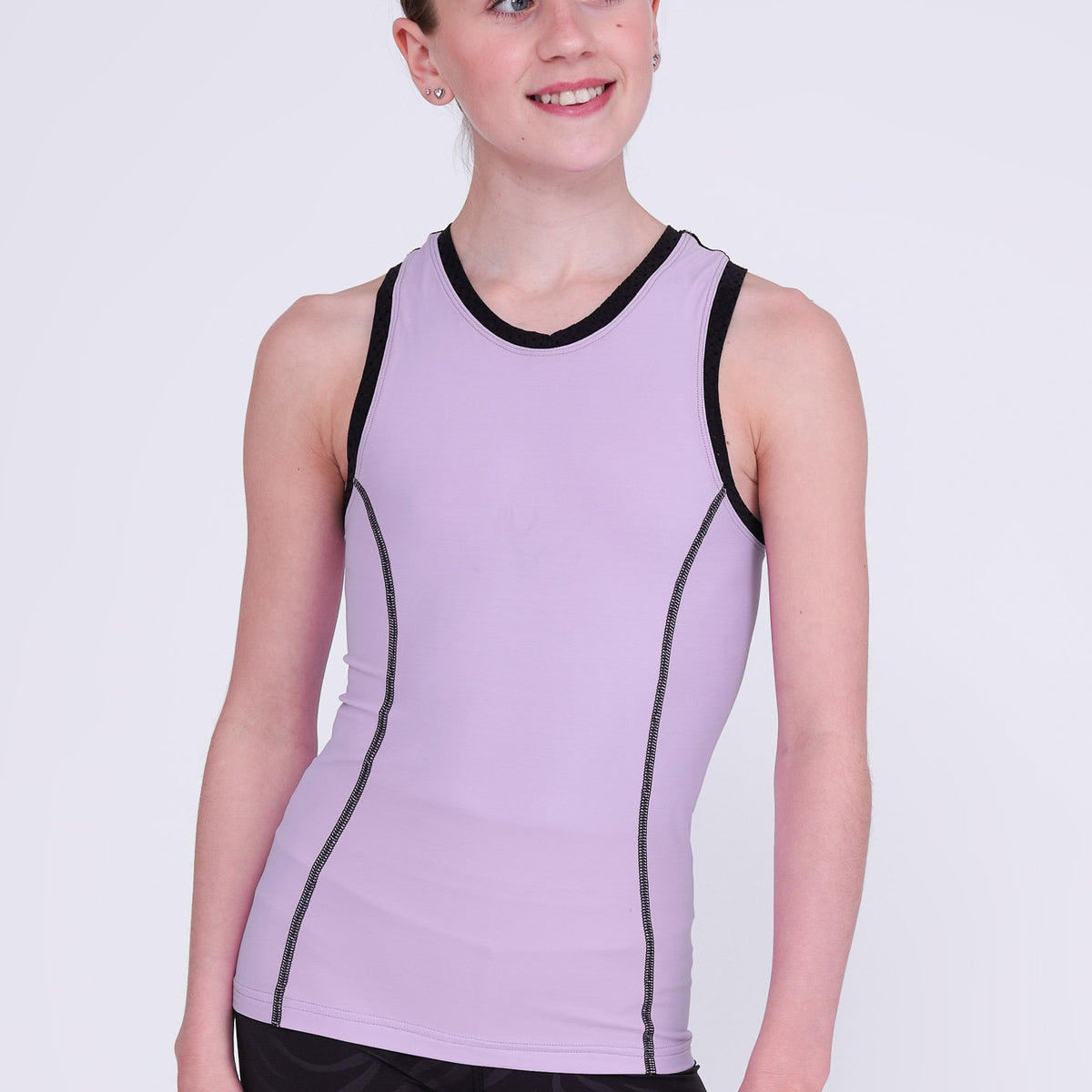 Girl's Figure Skating Desire Tank Top in Amethyst | Chique Sport