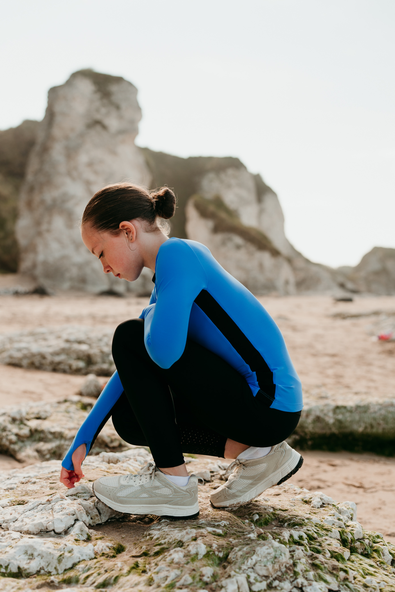 Phoenix Long Sleeve Top in Azure