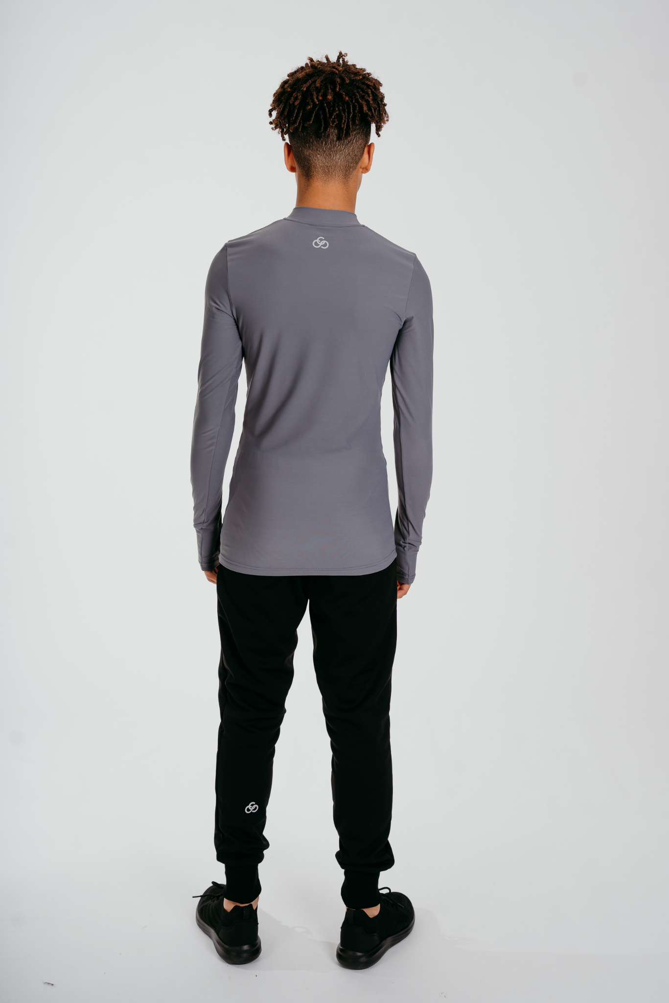 Empower Padded Half-zip Top Boys in Ash