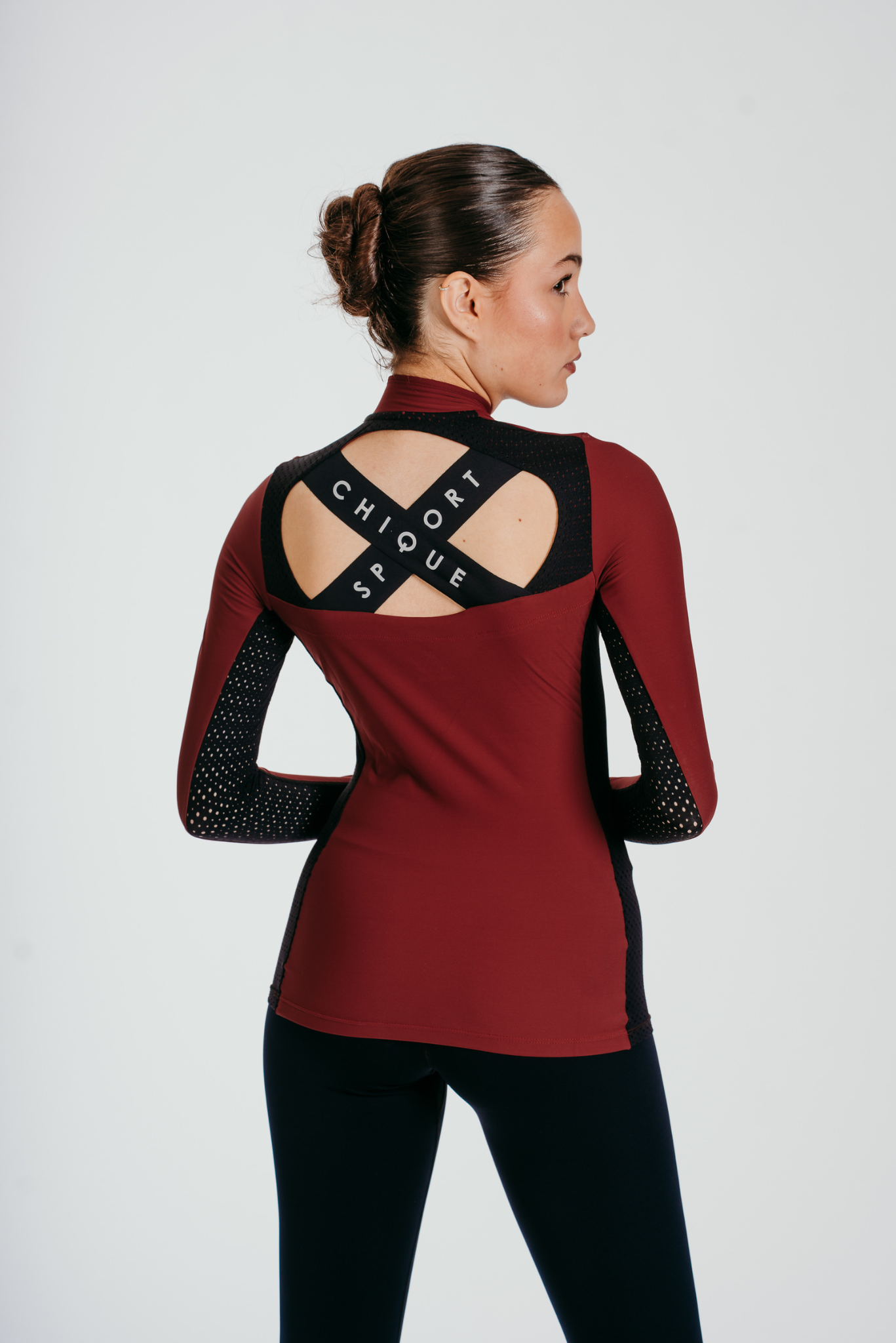 Inspire Half-Zip Top in Spice