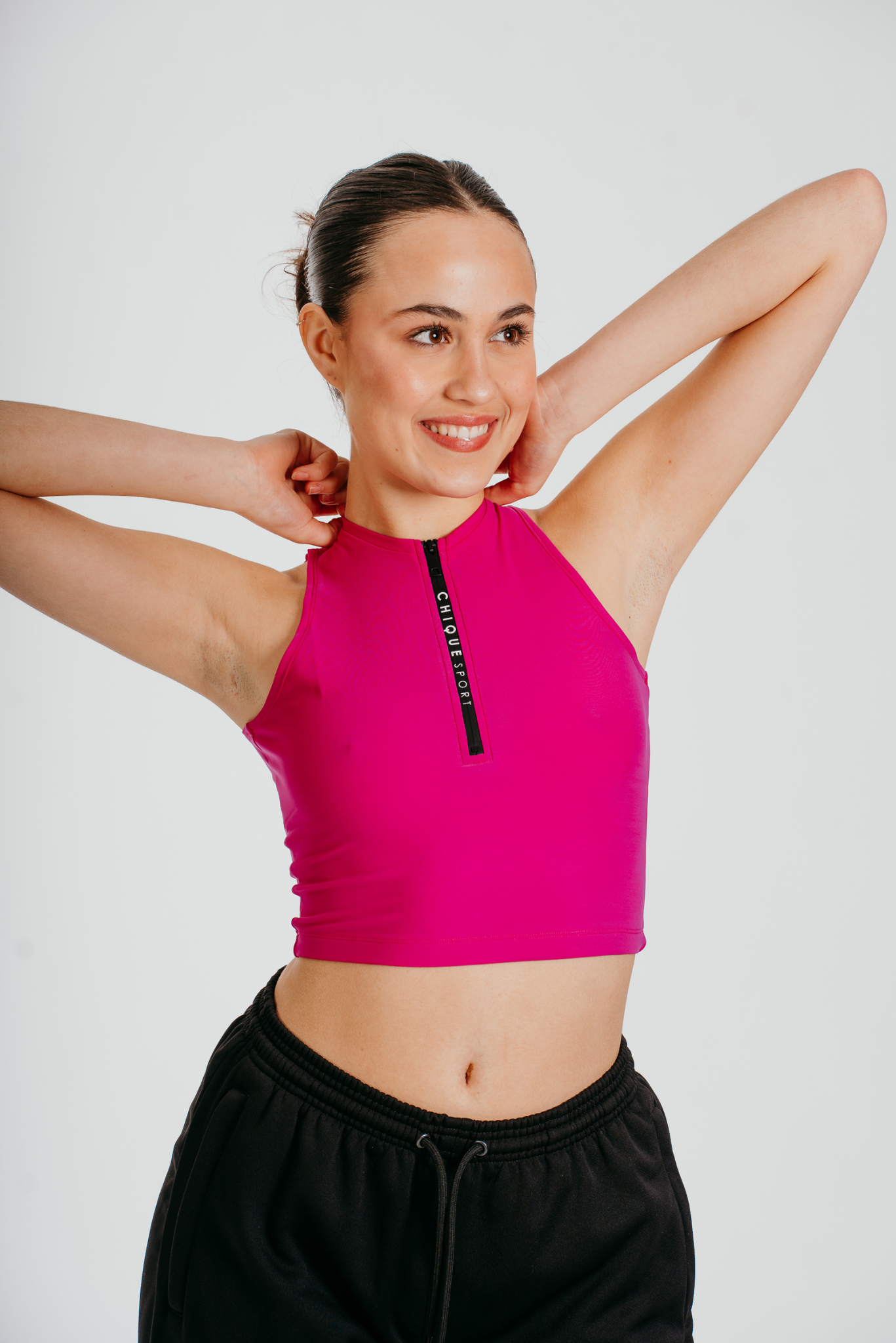 Iconic Crop Top in Fucsia