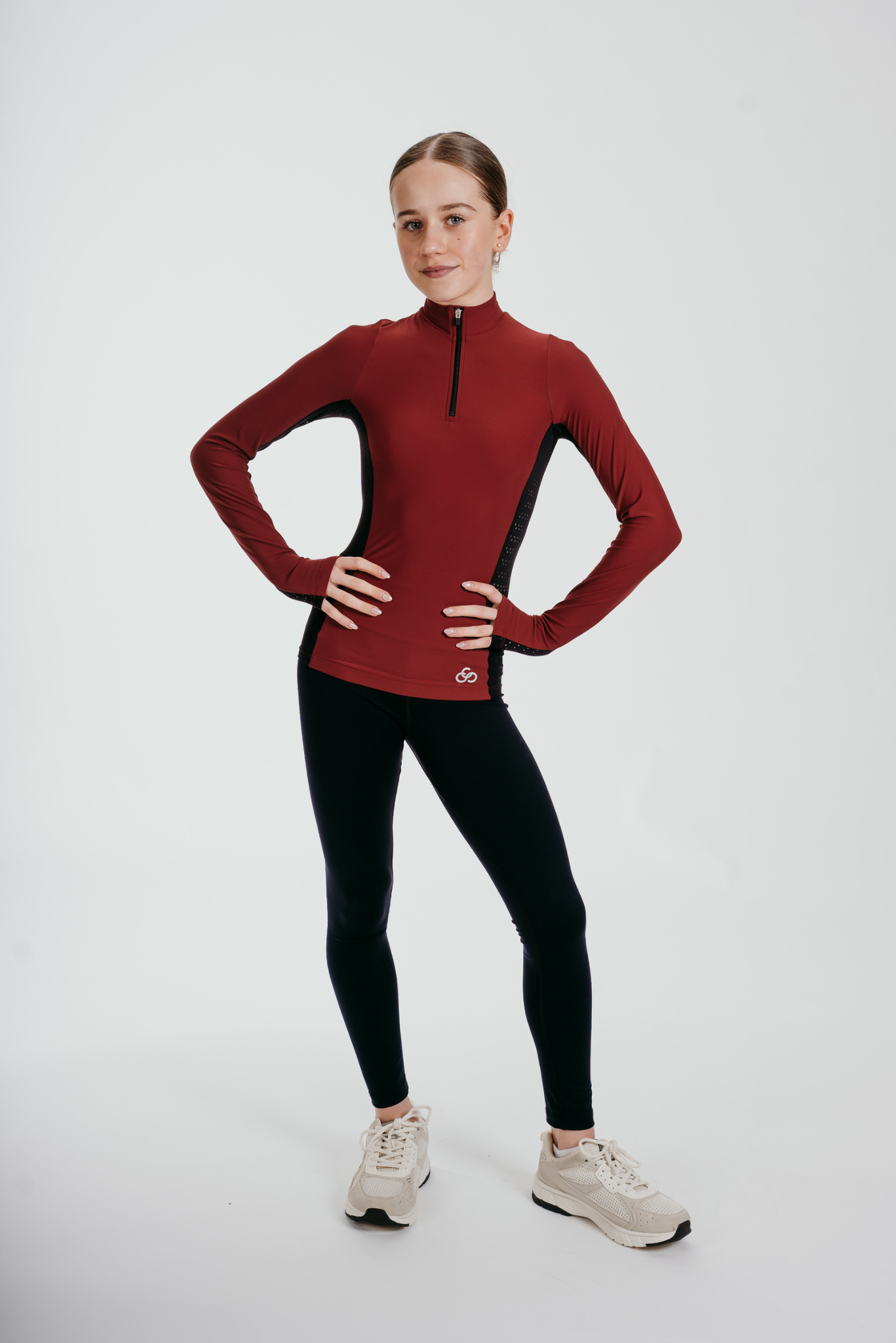 Inspire Half-Zip Top in Kruid