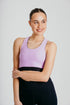 Fierce X Crop Top in Amethyst