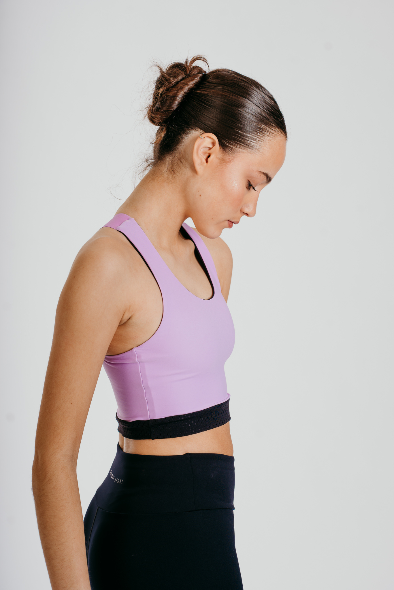 Fierce X Crop Top in Amethyst