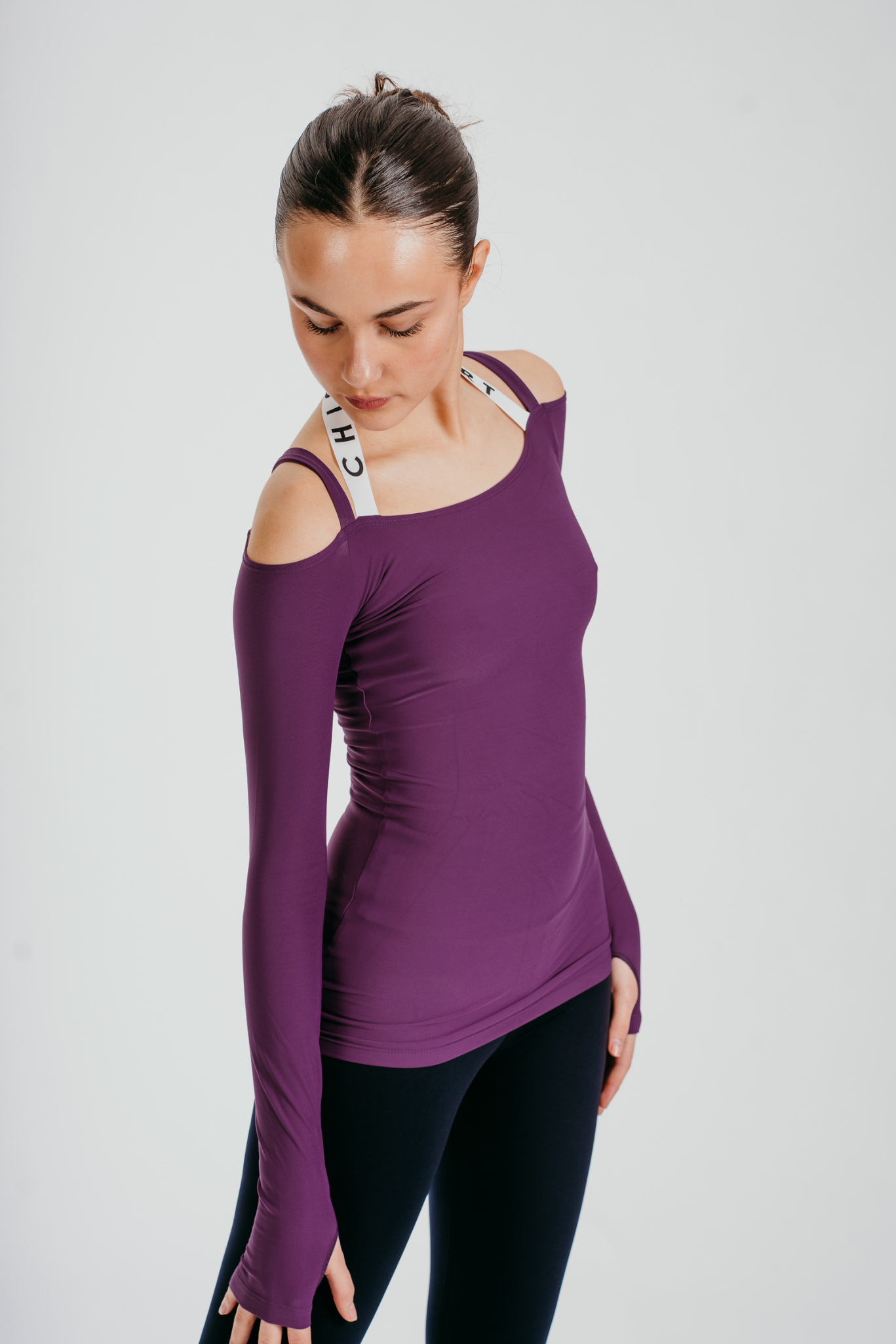 Fearless Long-Sleeve Top in Berry