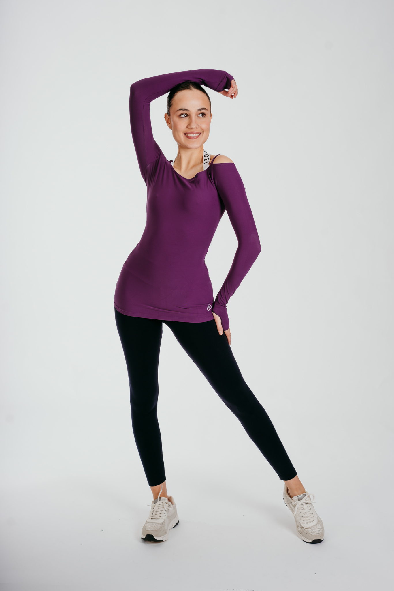 Fearless Long-Sleeve Top in Berry