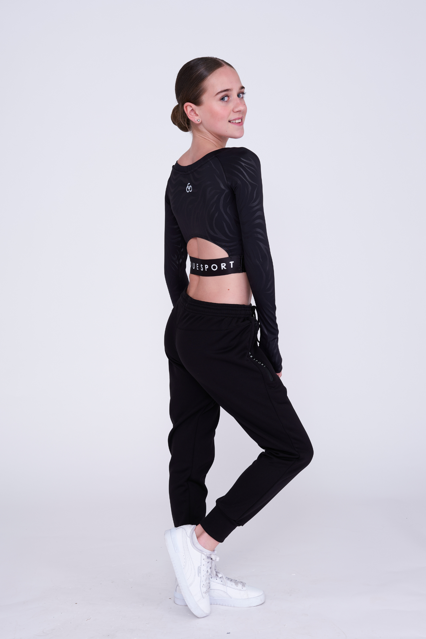 Empower Long-Sleeve Crop in Zebra