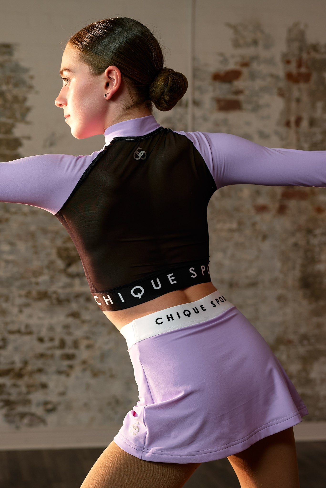 Ignite Long-Sleeve Crop in Amethyst