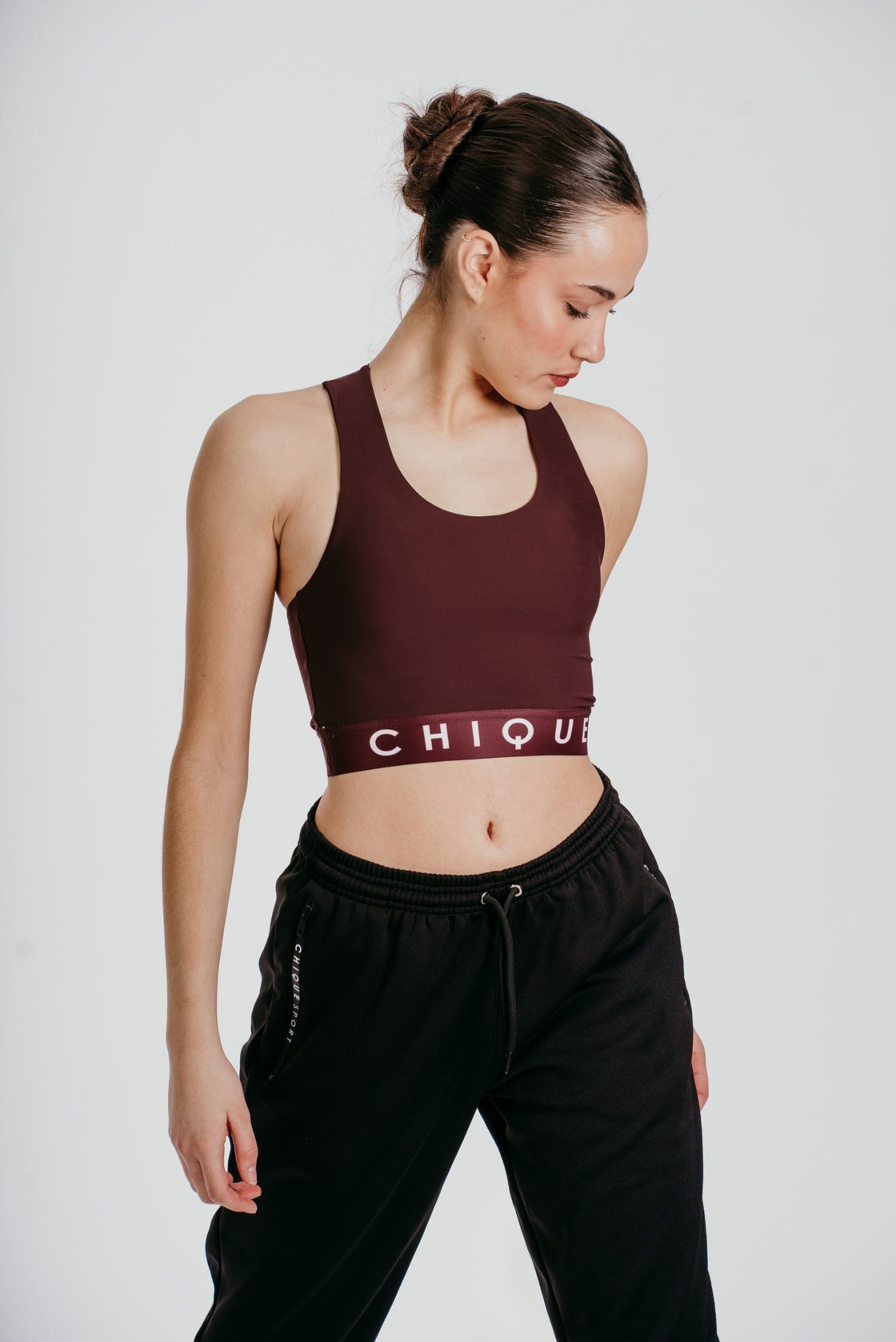 Fierce Halo Crop Top in Truffel