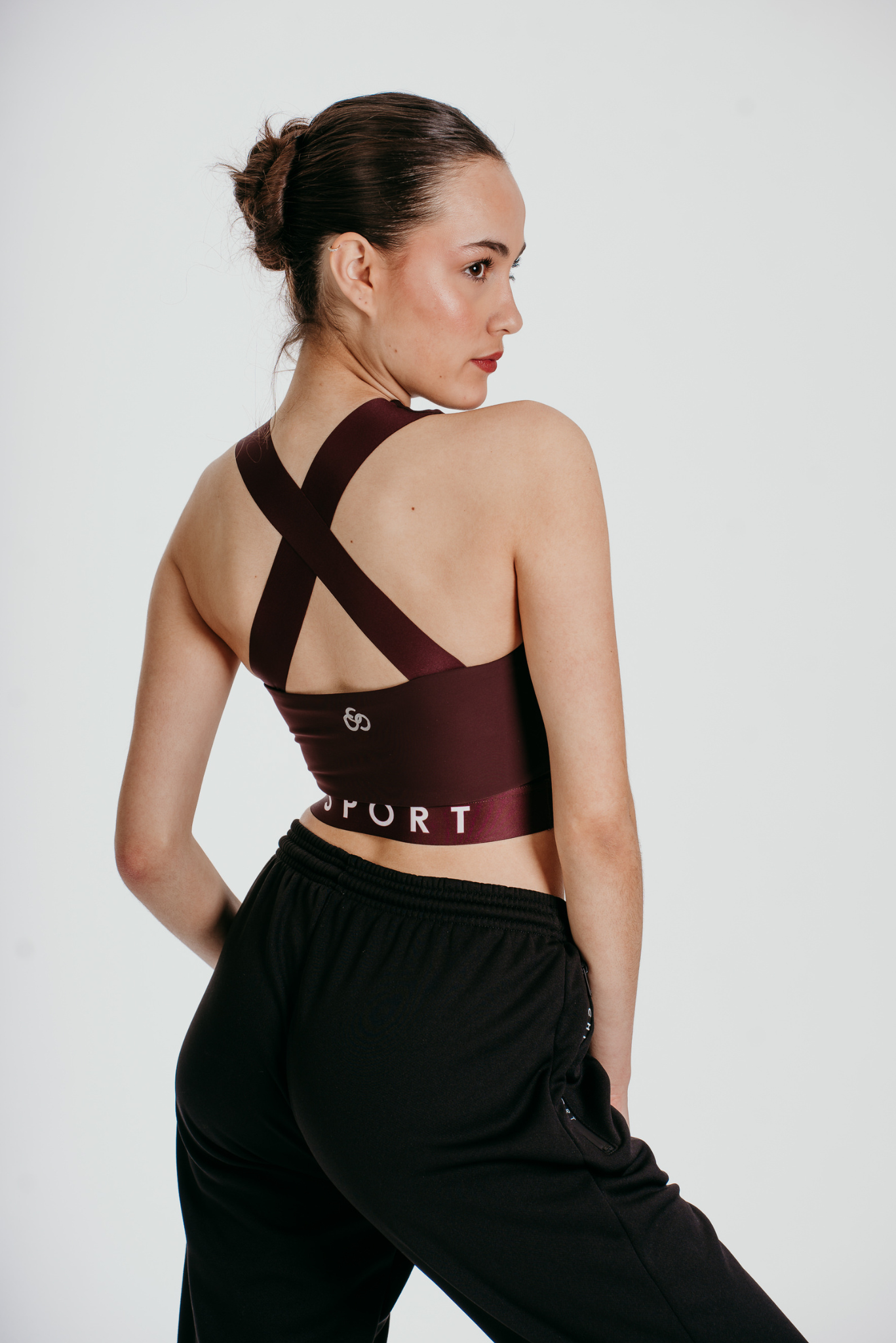 Fierce Halo Crop Top in Truffle