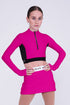 Ignite Long-Sleeve Crop in Fuchsia