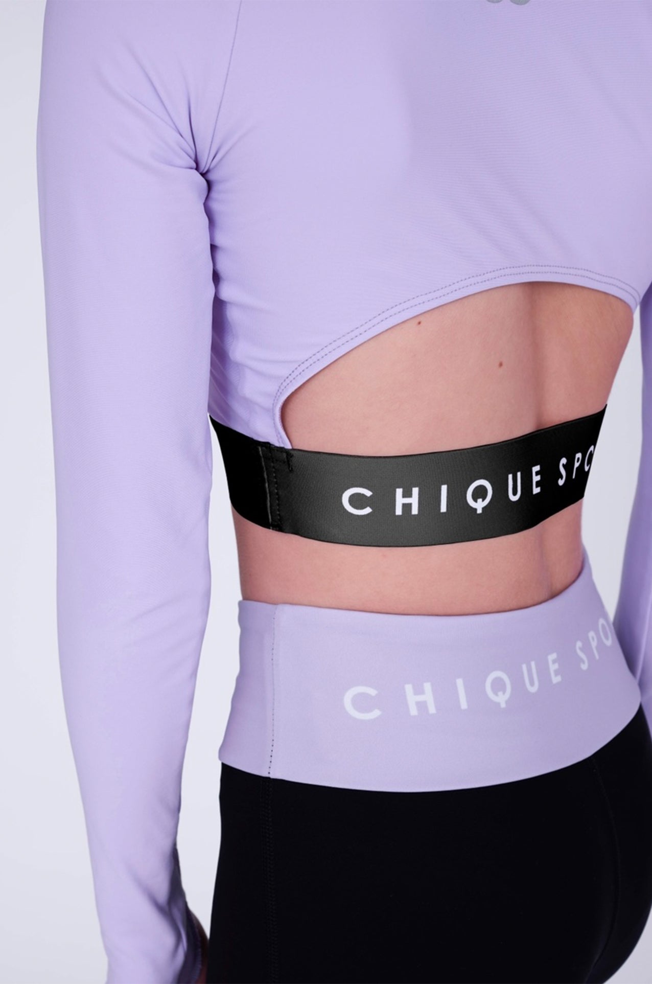 Empower Long-Sleeve Crop in Amethyst