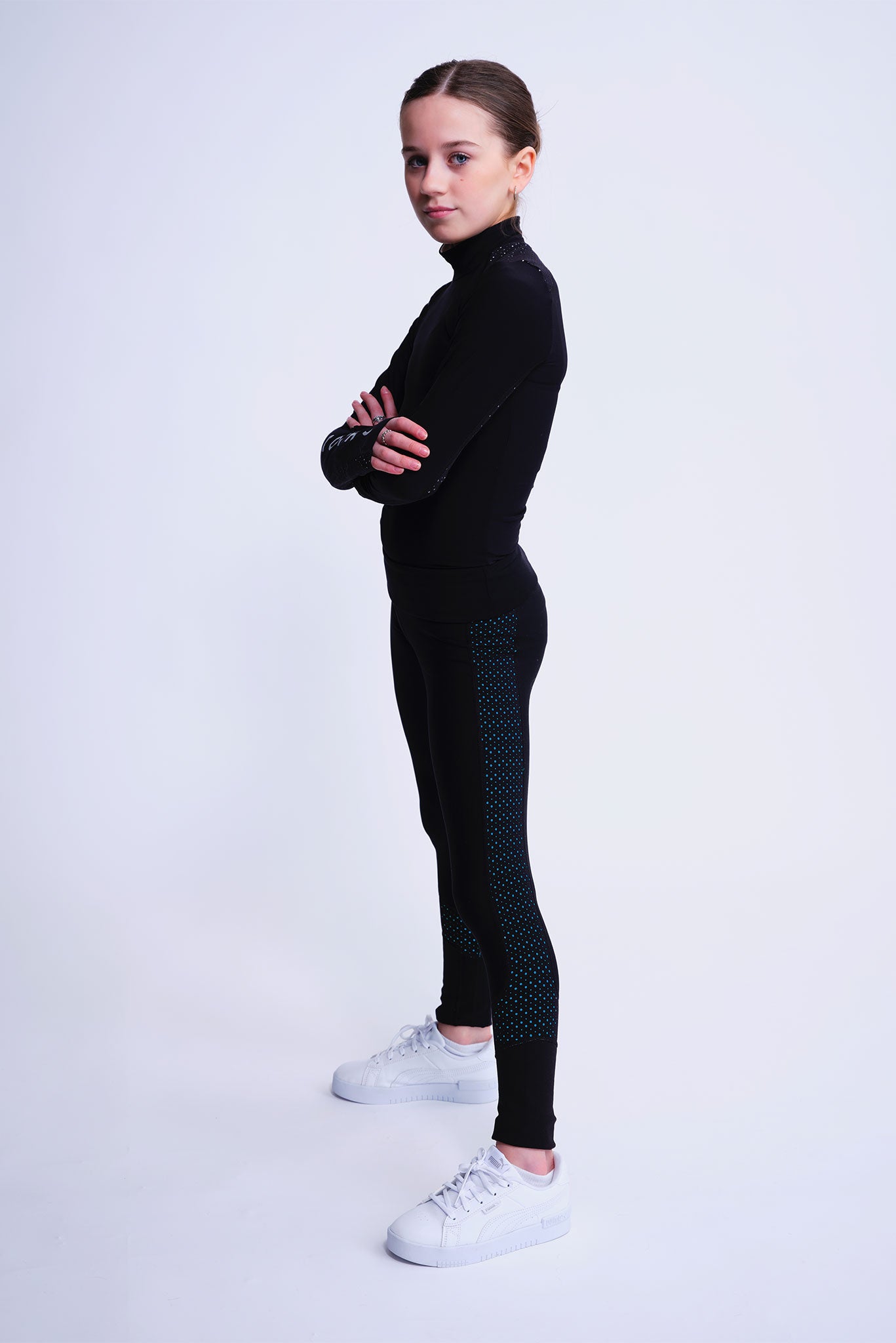 Passion Non-Slip Leggings in Azure