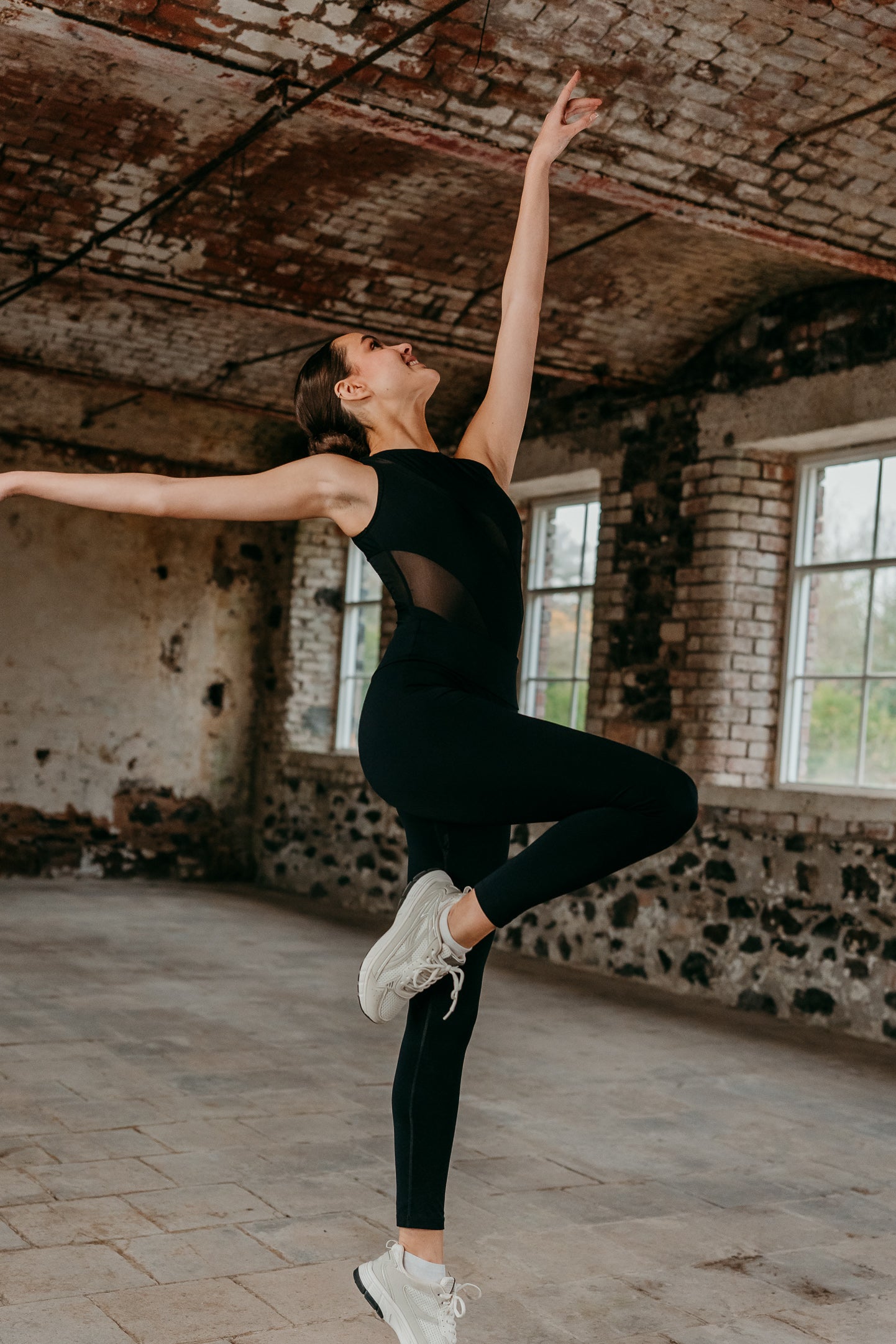 Phoenix Leotard in Black