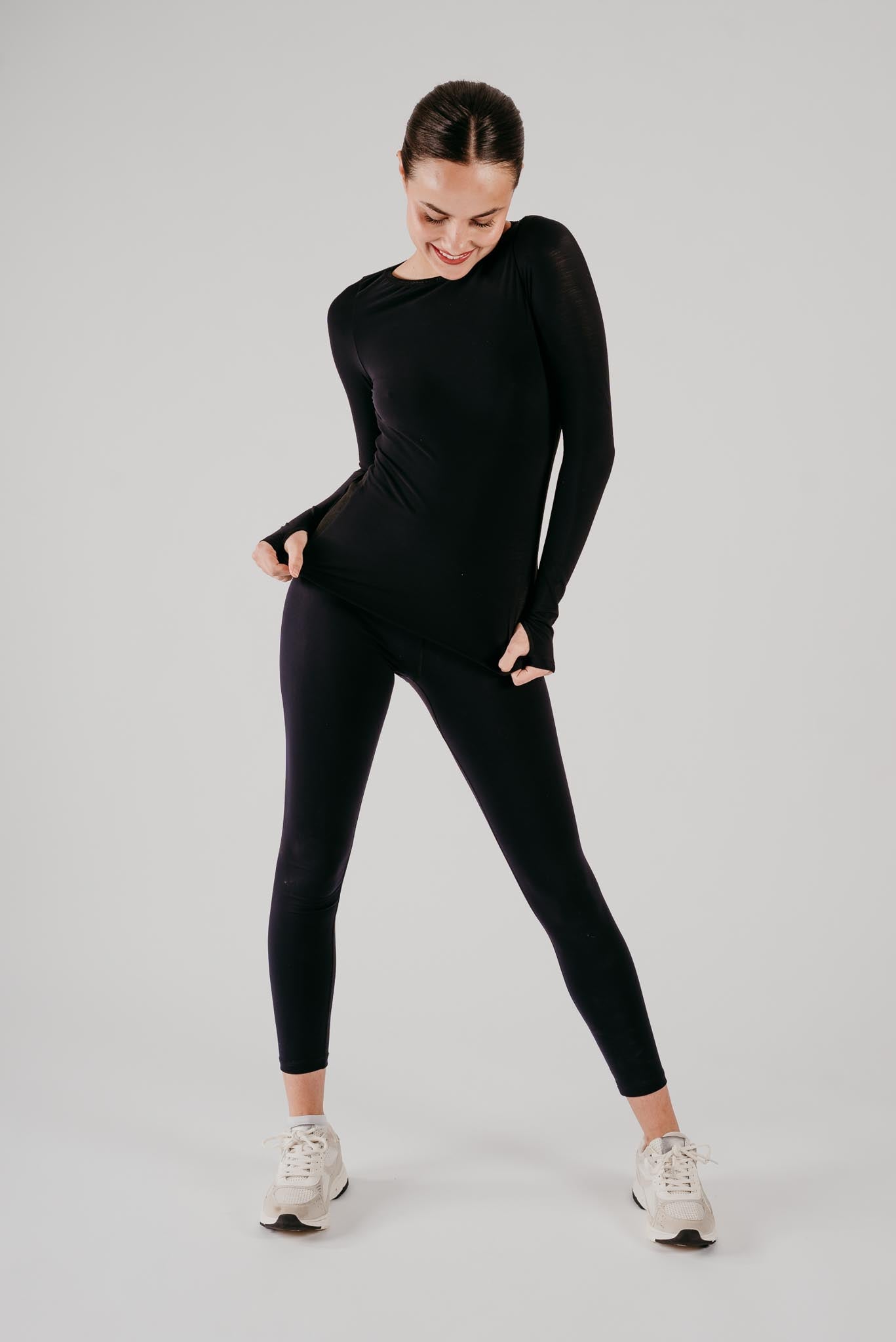 Phoenix Long Sleeve Top in Black