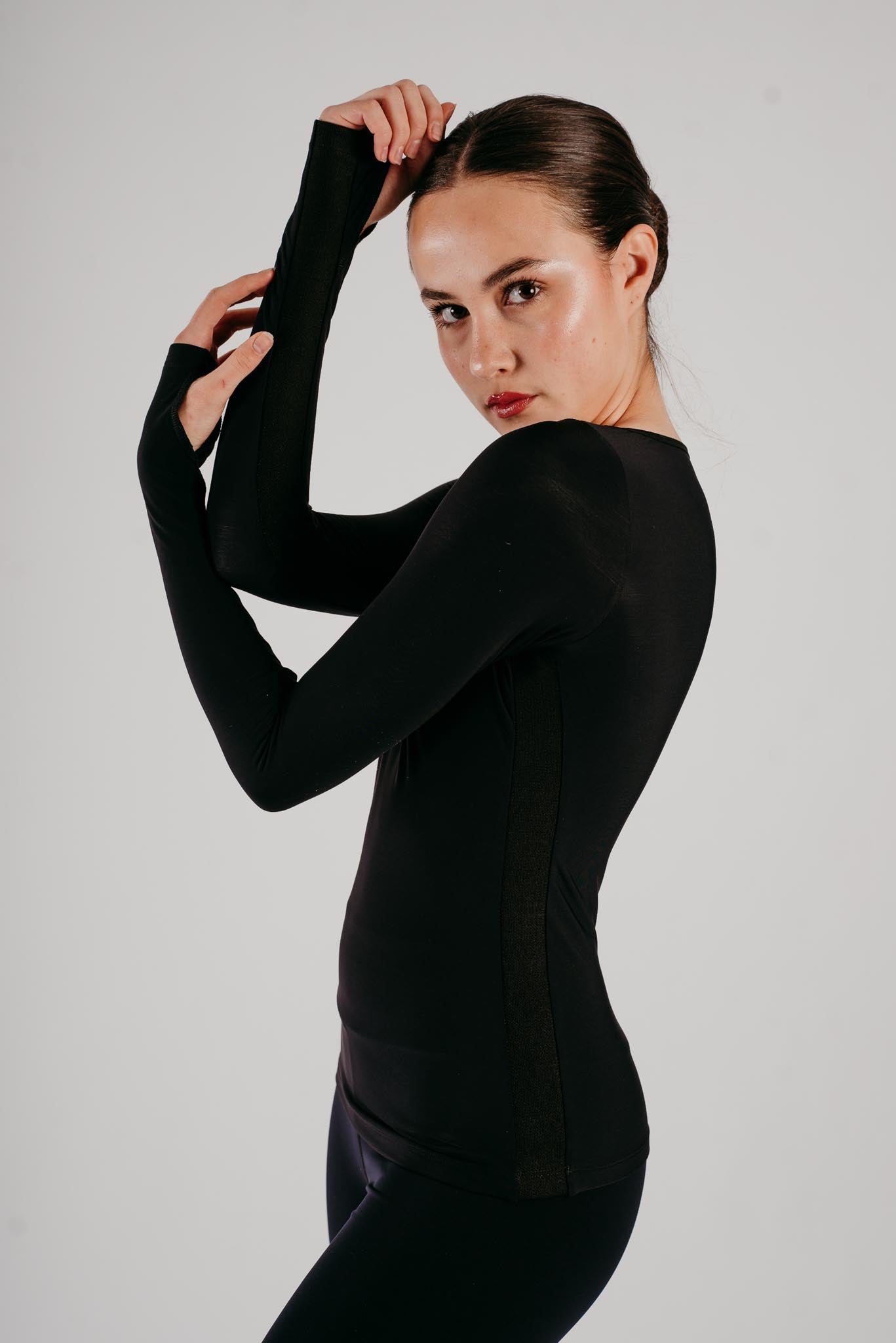 Phoenix Long Sleeve Top in Black