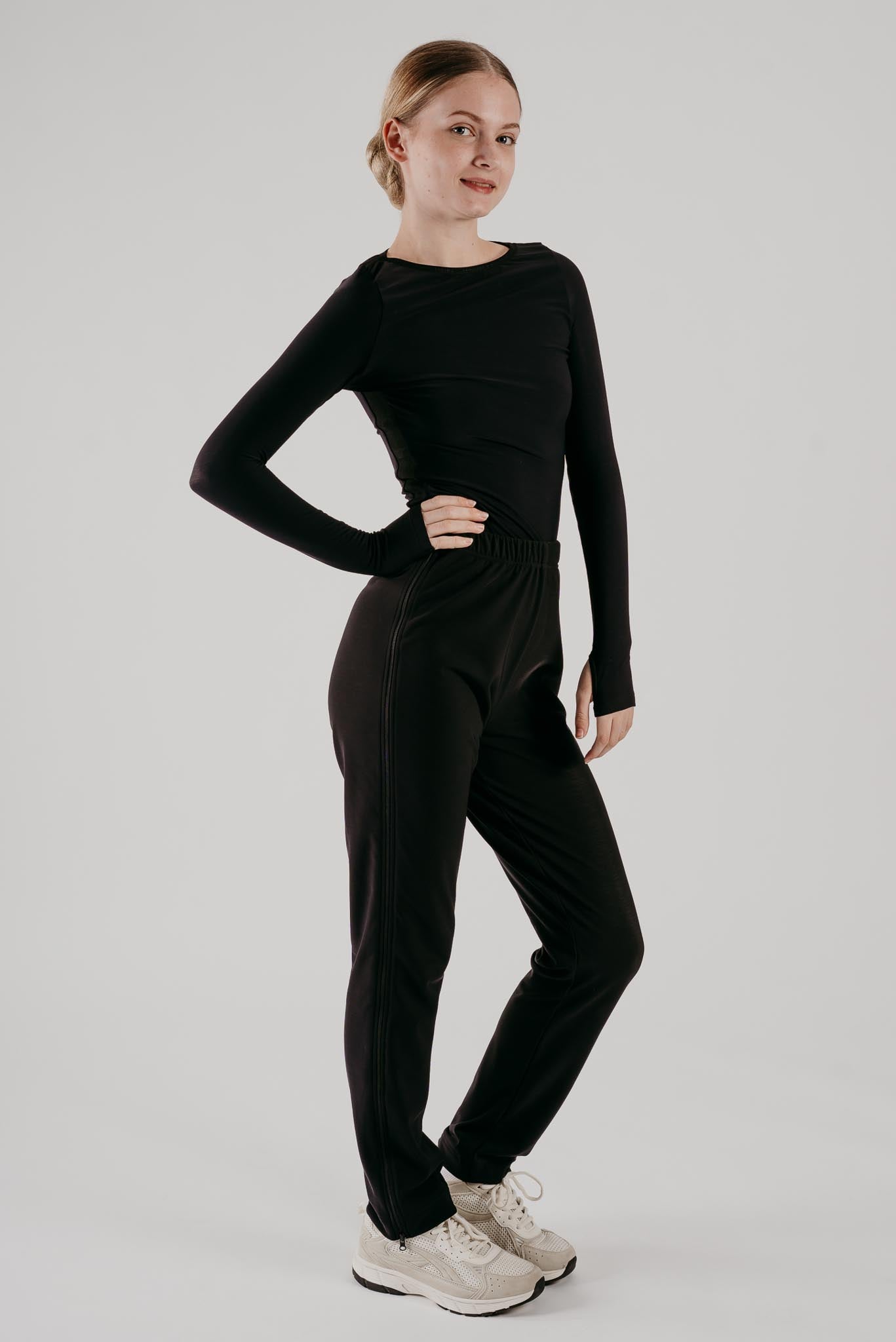 Phoenix Long Sleeve Top in Black