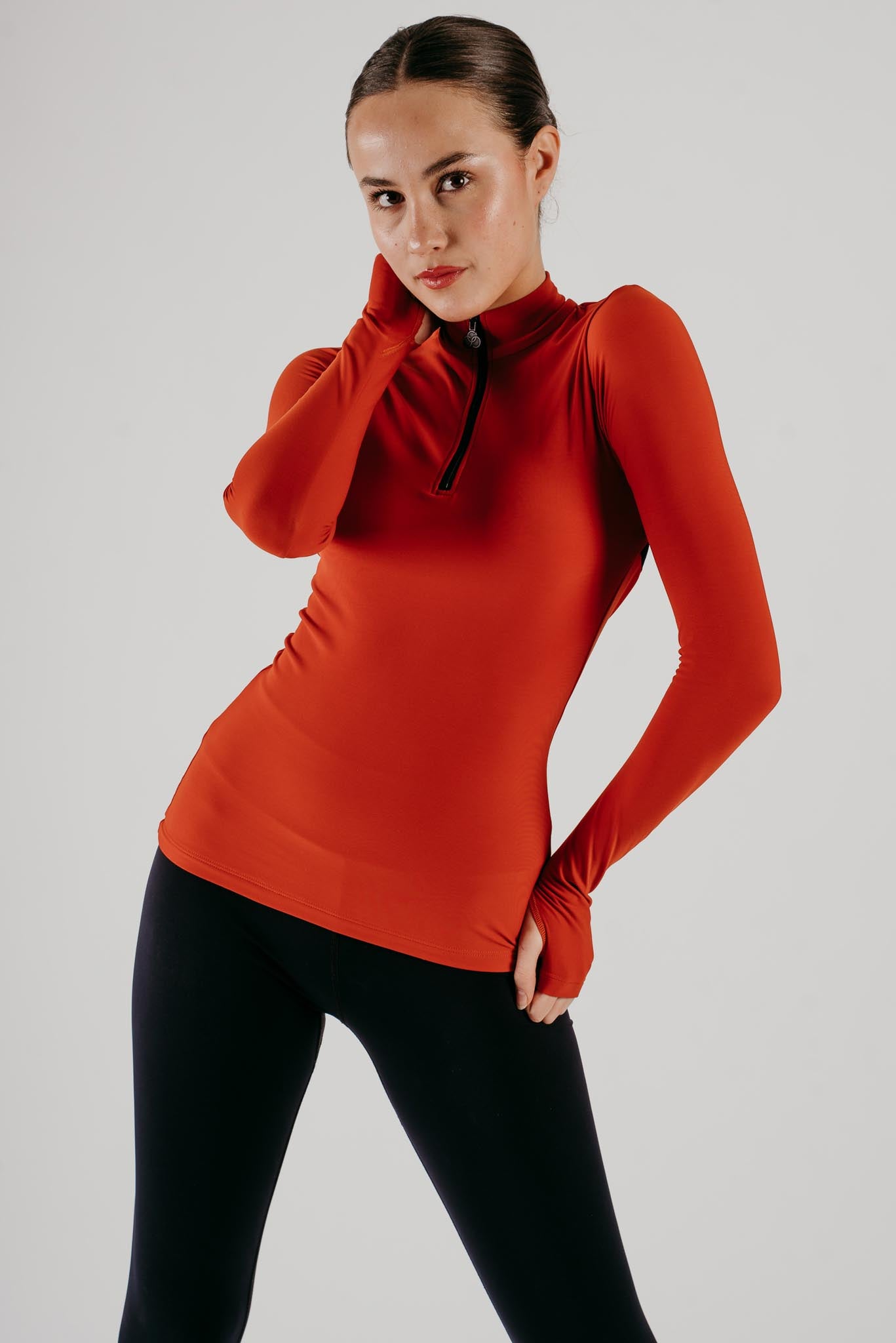 Phoenix Half Zip Top in Ember