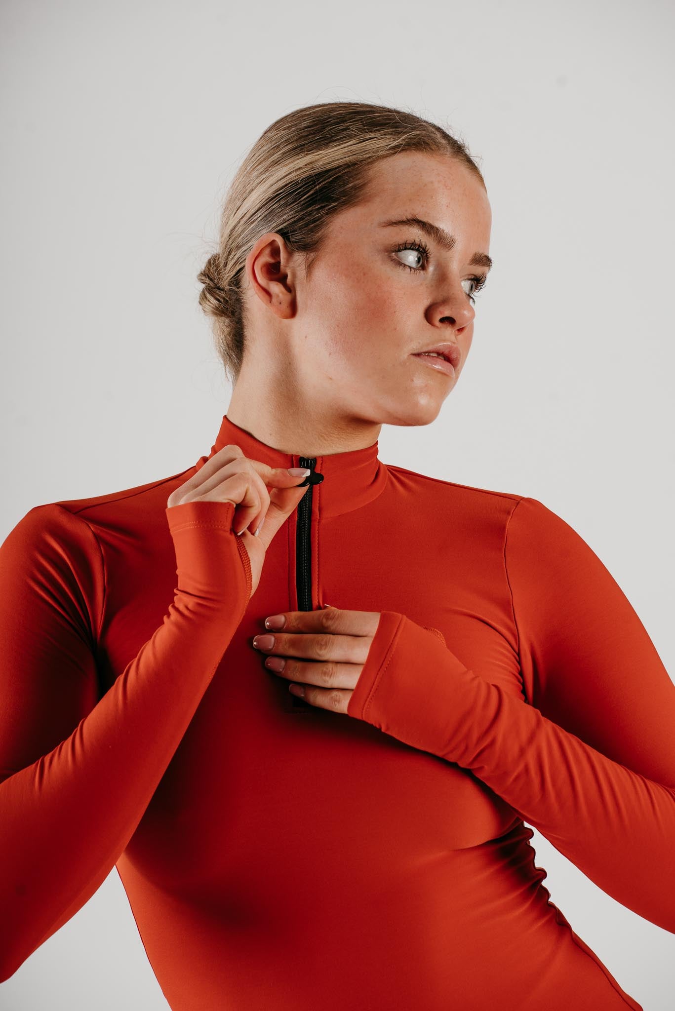 Phoenix Half Zip Top in Ember