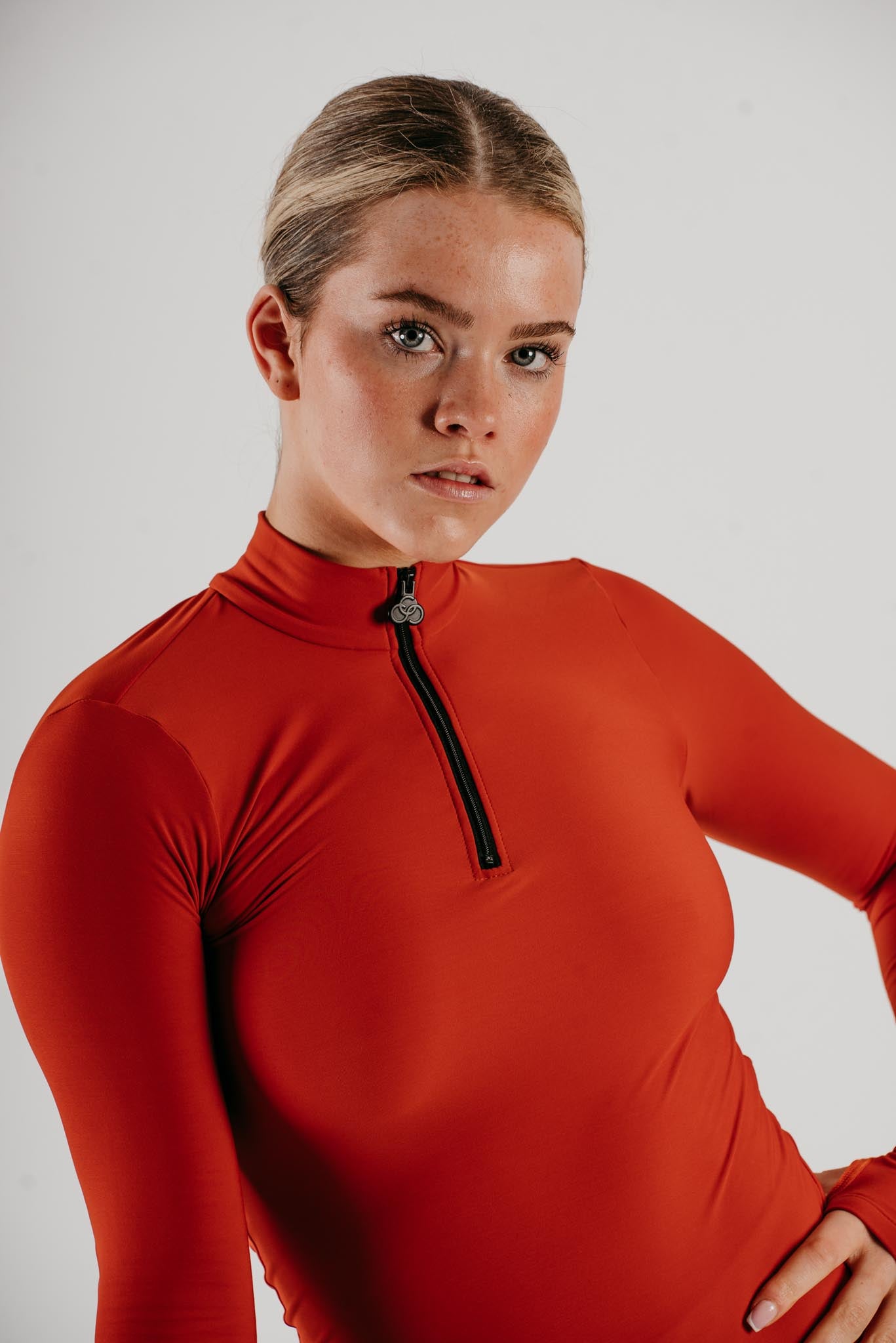 Phoenix Half Zip Top in Ember