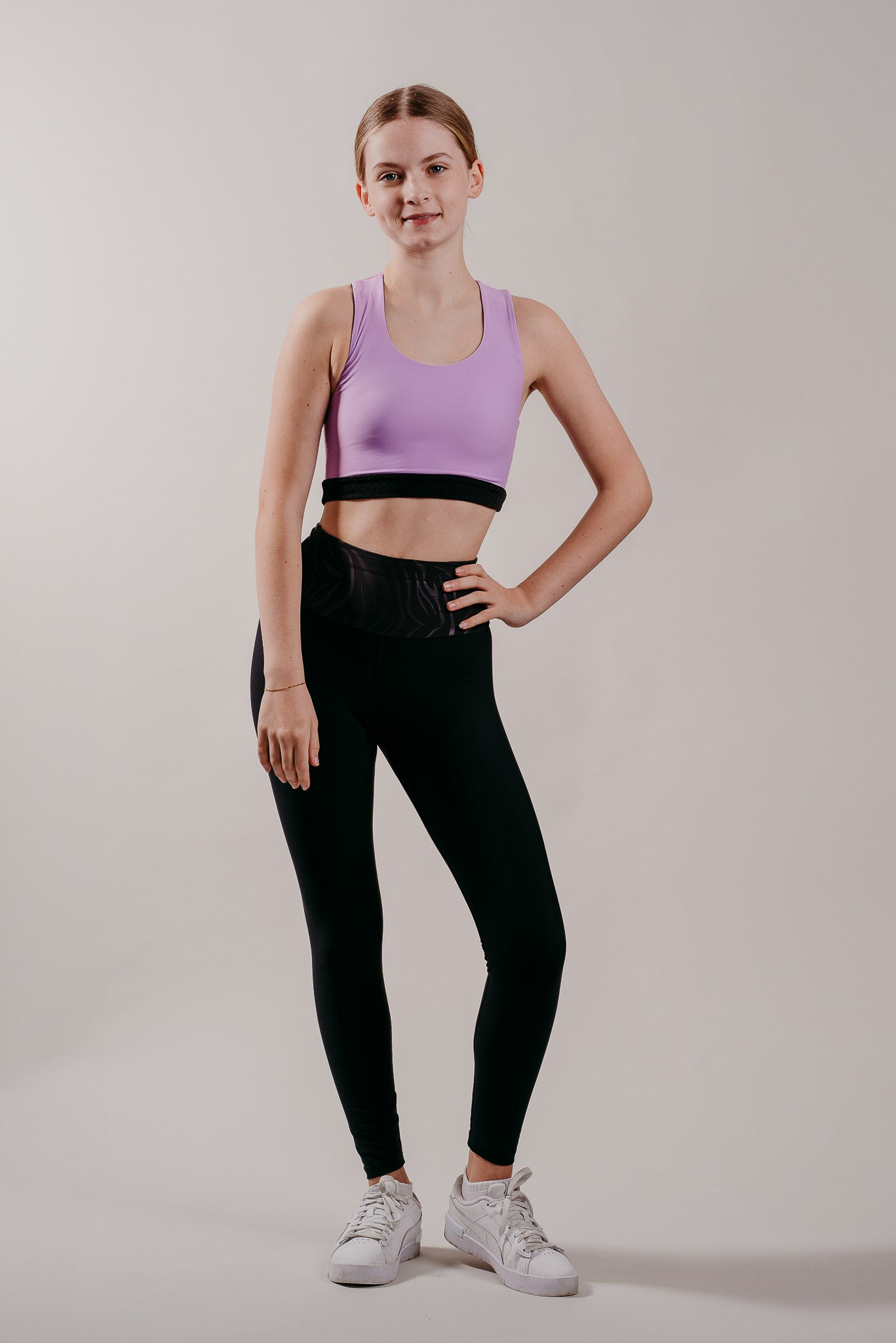 Fierce X Crop Top värissä Ametisti