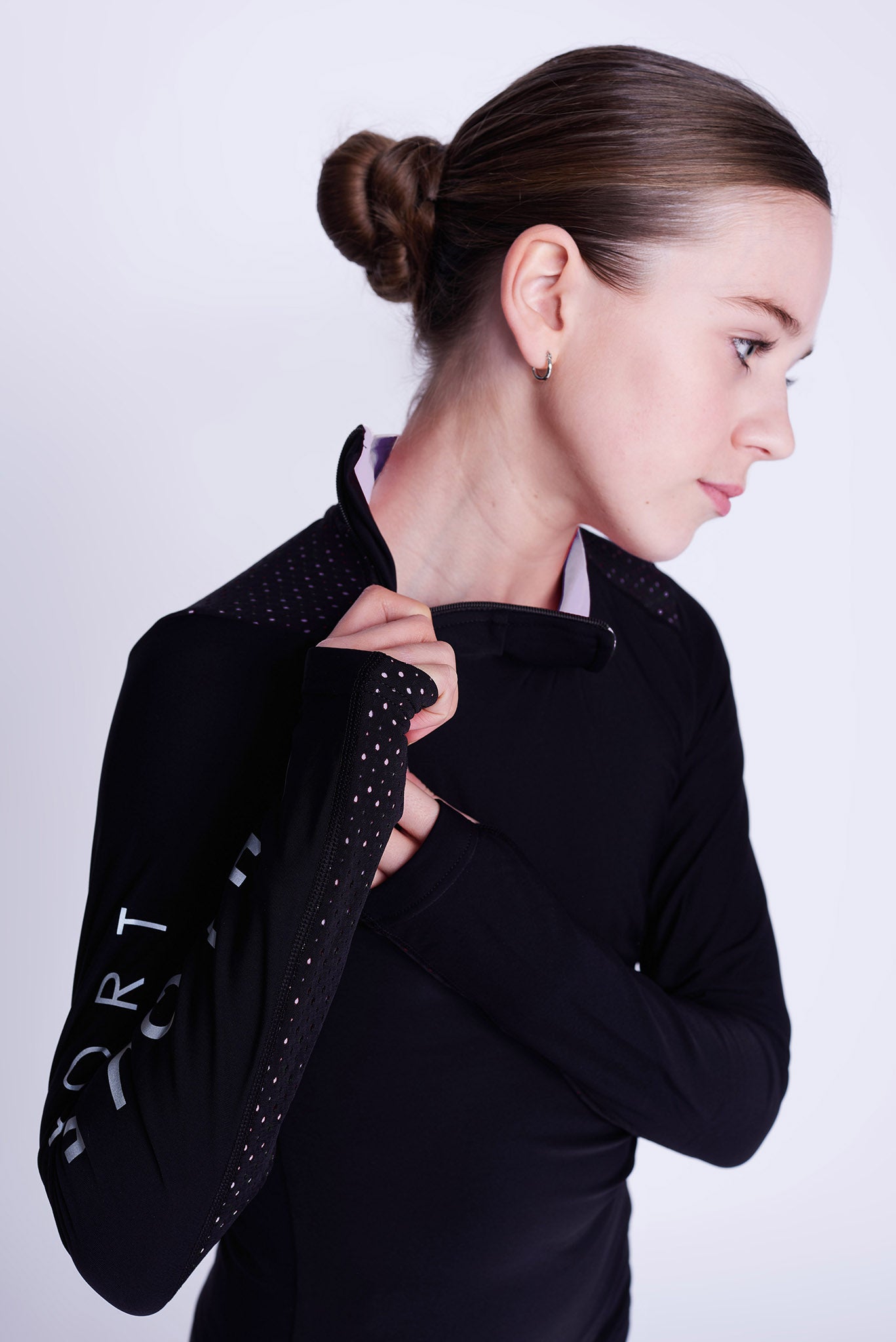 Passion Half-Zip Top in Amethist