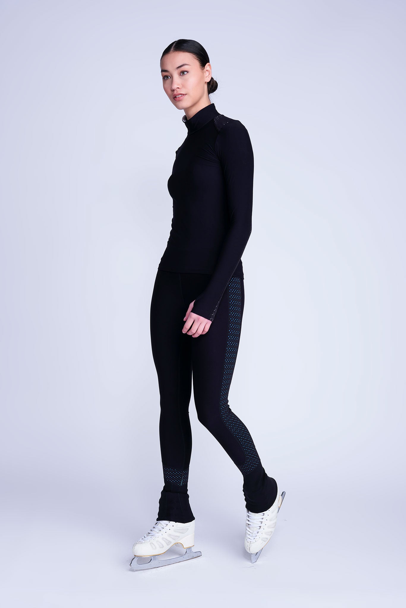 Leggings antiscivolo Passion in Azzurro