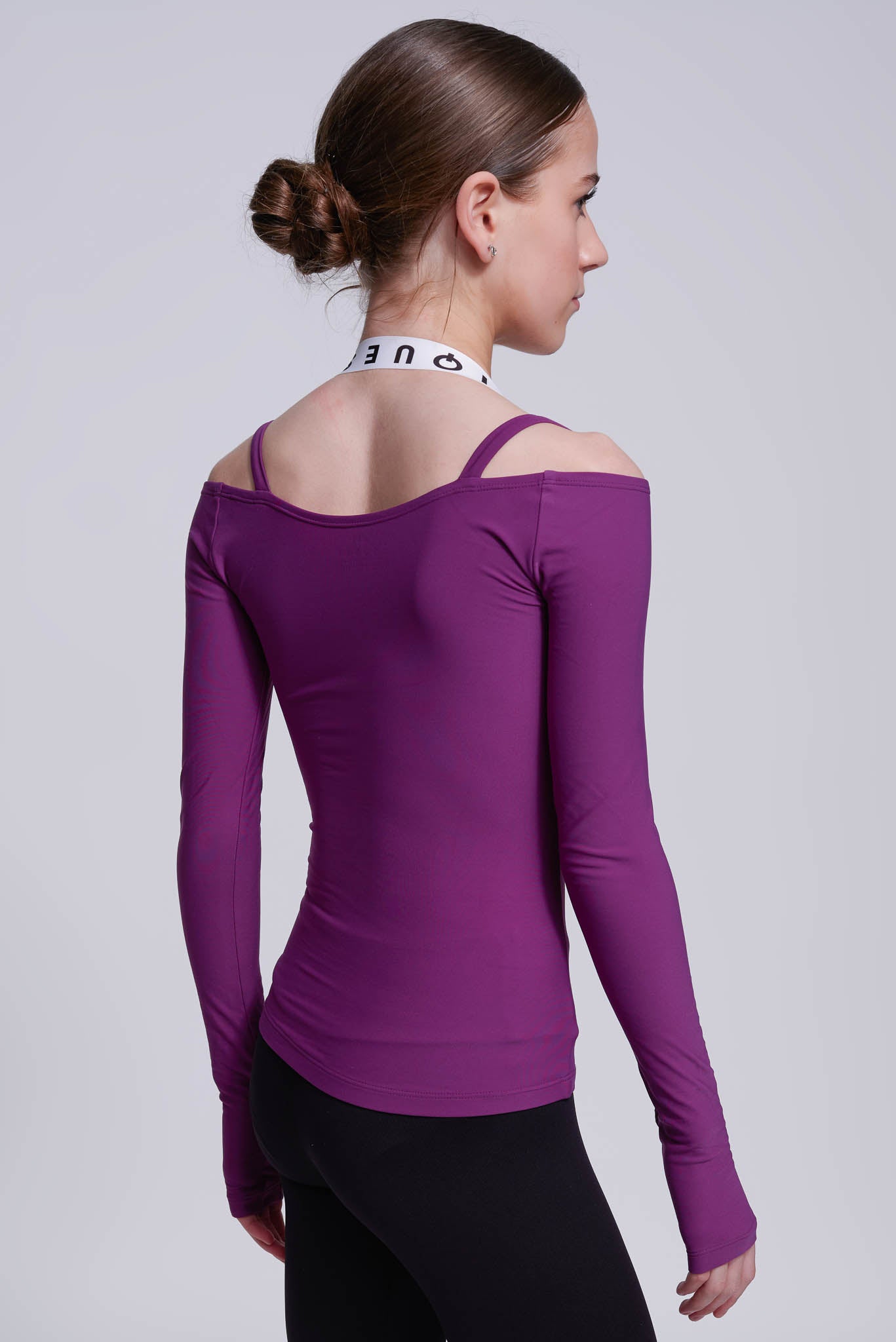 Fearless Long-Sleeve Top in Berry