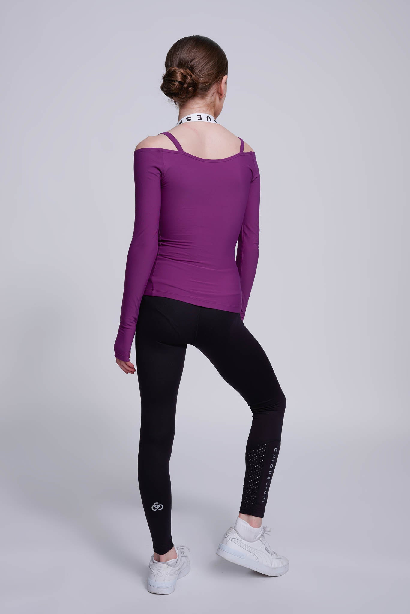 Fearless Long-Sleeve Top in Berry