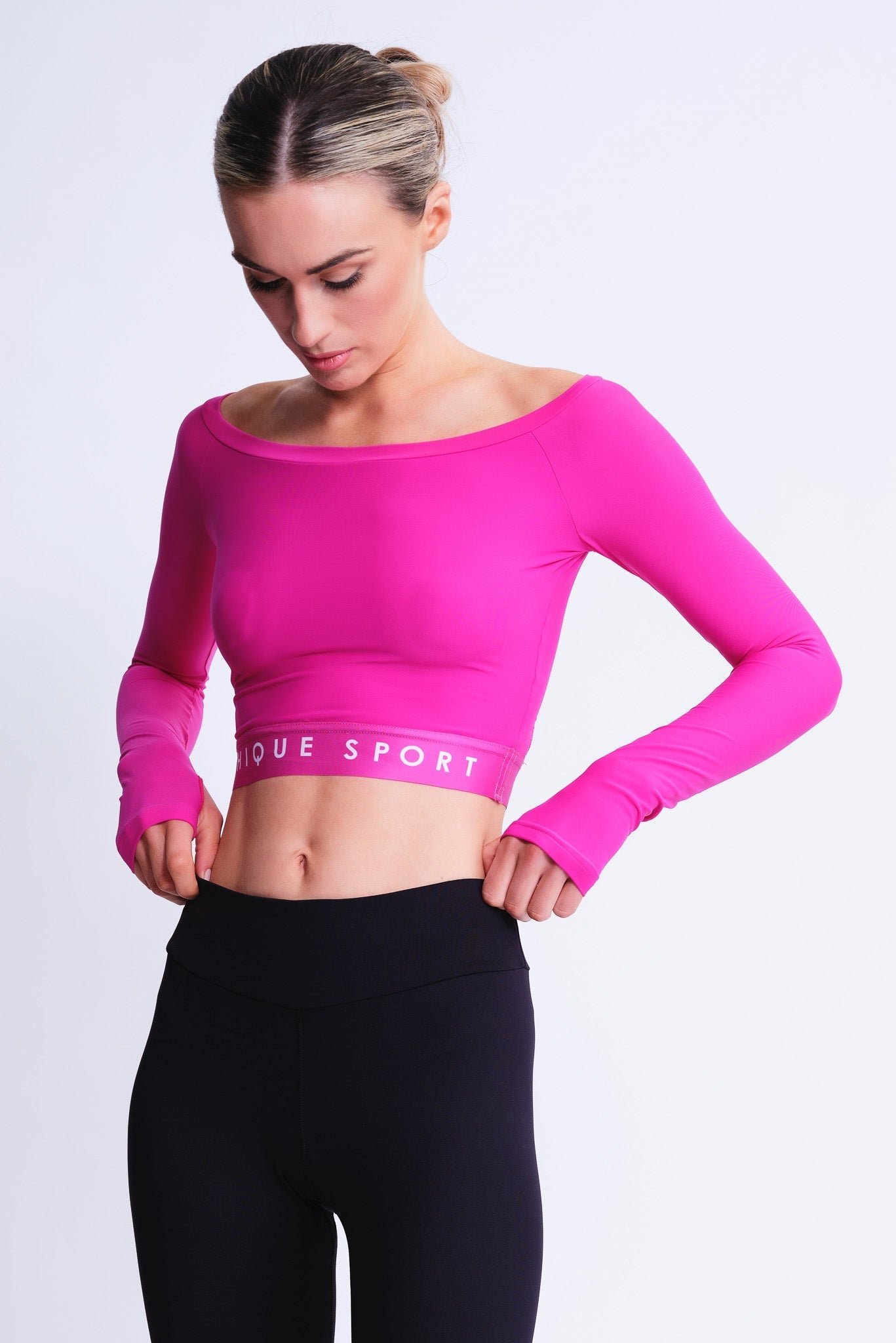 Empower: Body Luxe Collection: Pink Luxury Short Bodysuit -  Empowerclothingltd